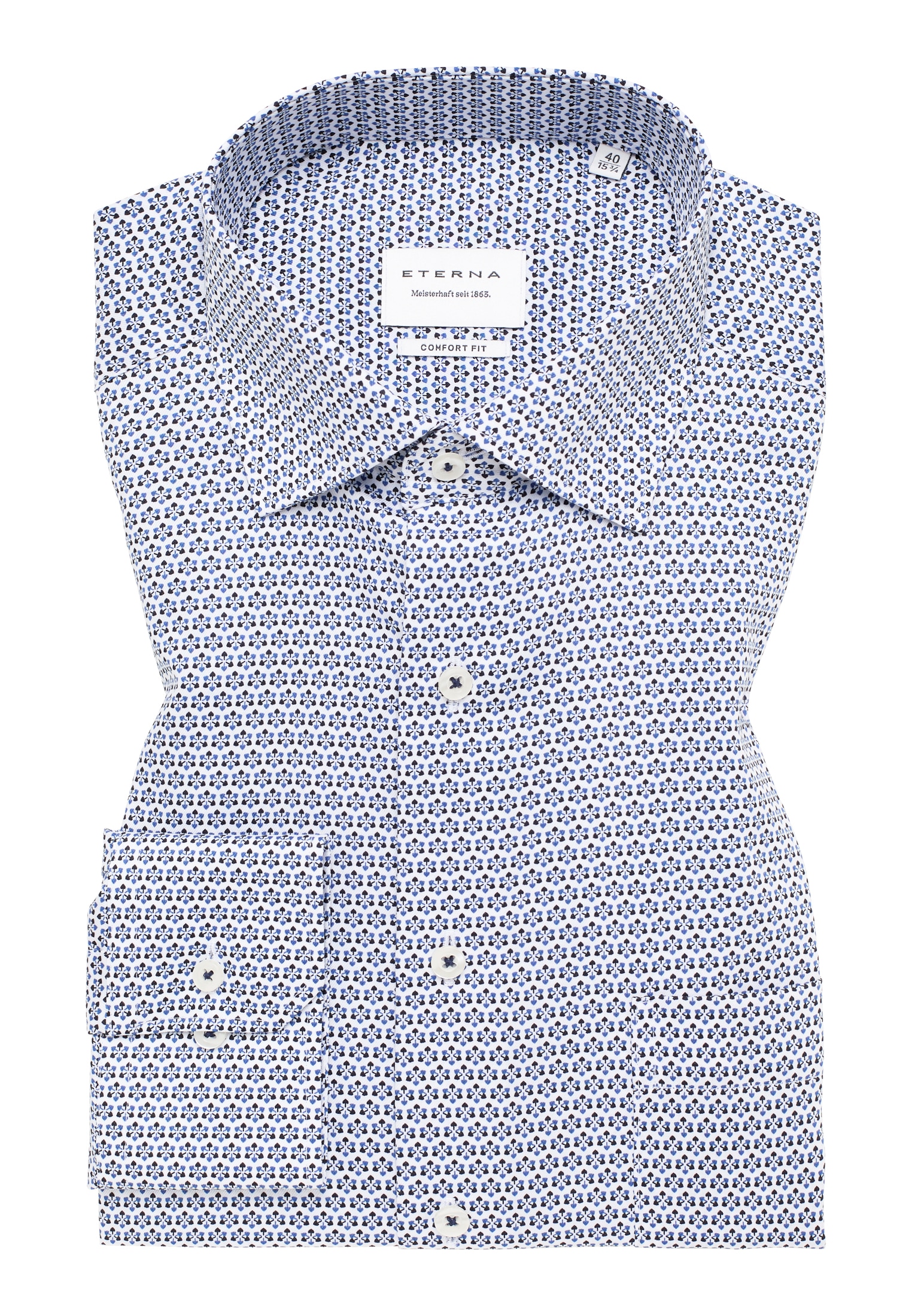 Eterna Langarmhemd »COMFORT FIT« NON IRON (bügelfrei)