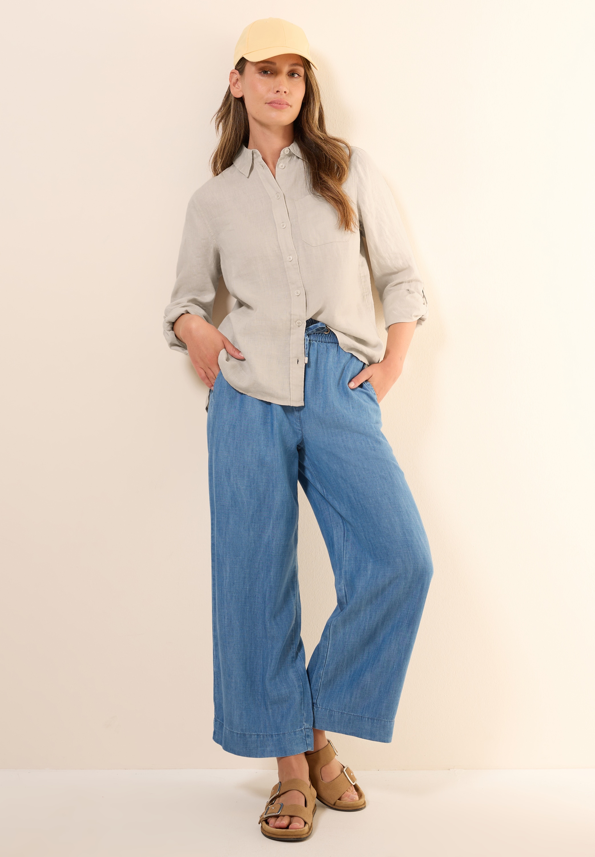 Cecil Hemdbluse, aus Leinen