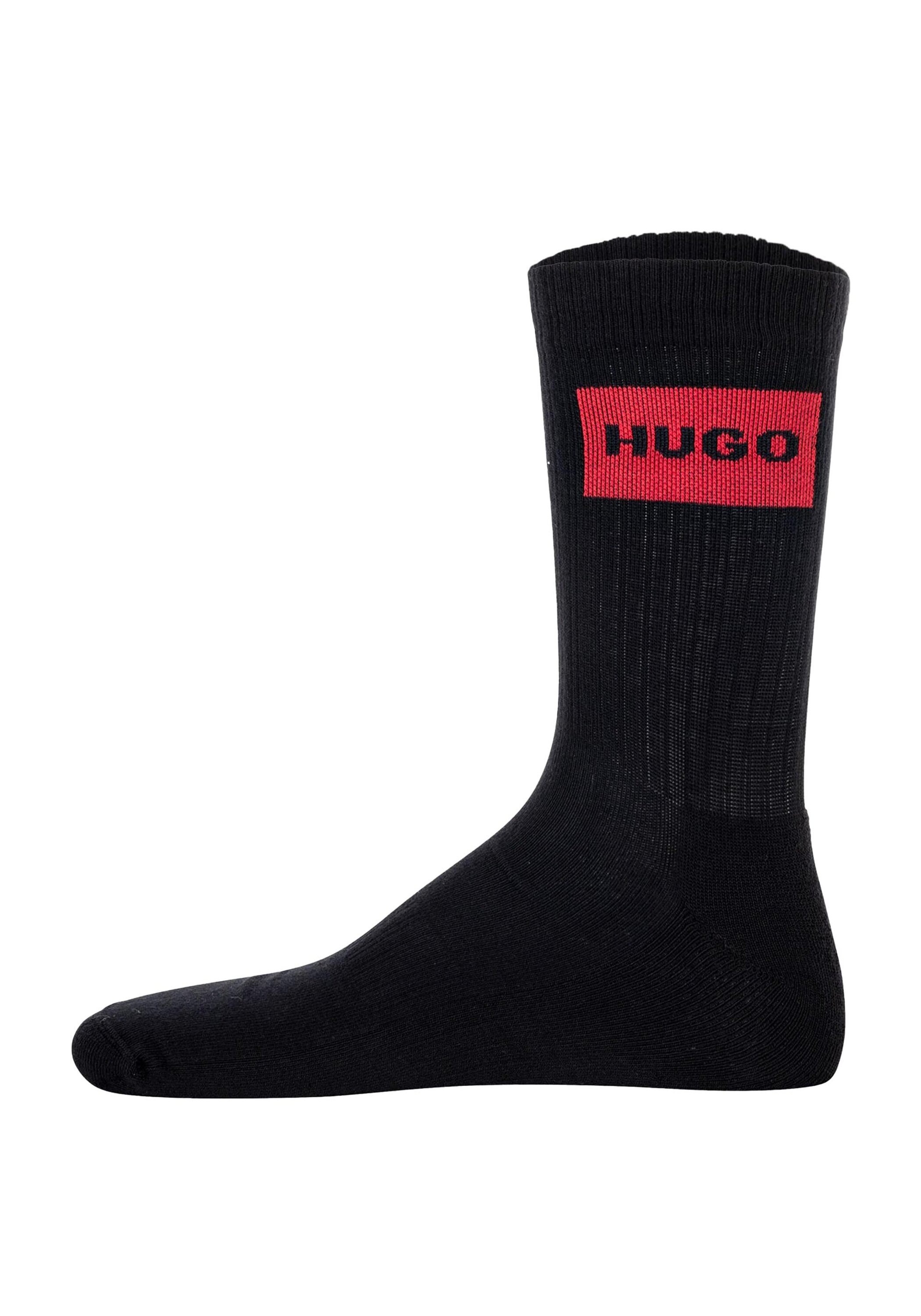 HUGO Socken »Socken 3P QS RIB LABEL CC 3er Pack«