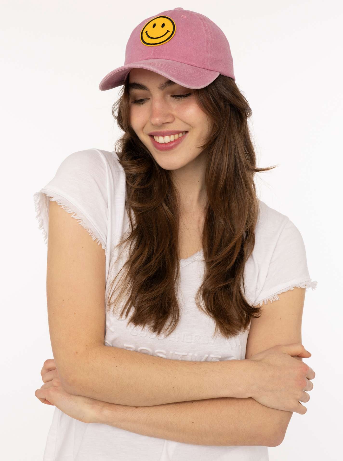 Zwillingsherz Baseball Cap »"Face"« mit fröhlichem Patch, justierbar