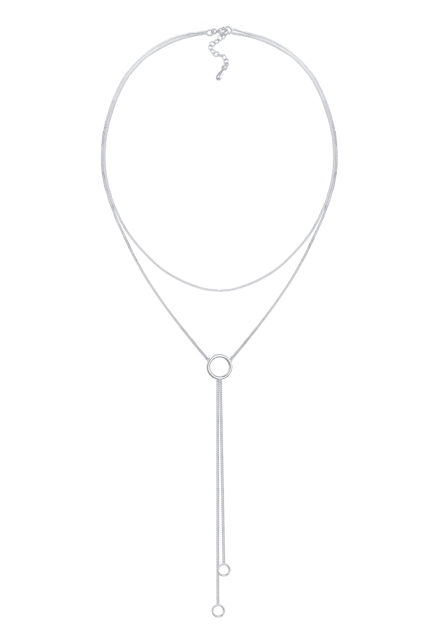 Elli Choker »Halskette Halskette Choker Kreis 925 Sterling Silber«