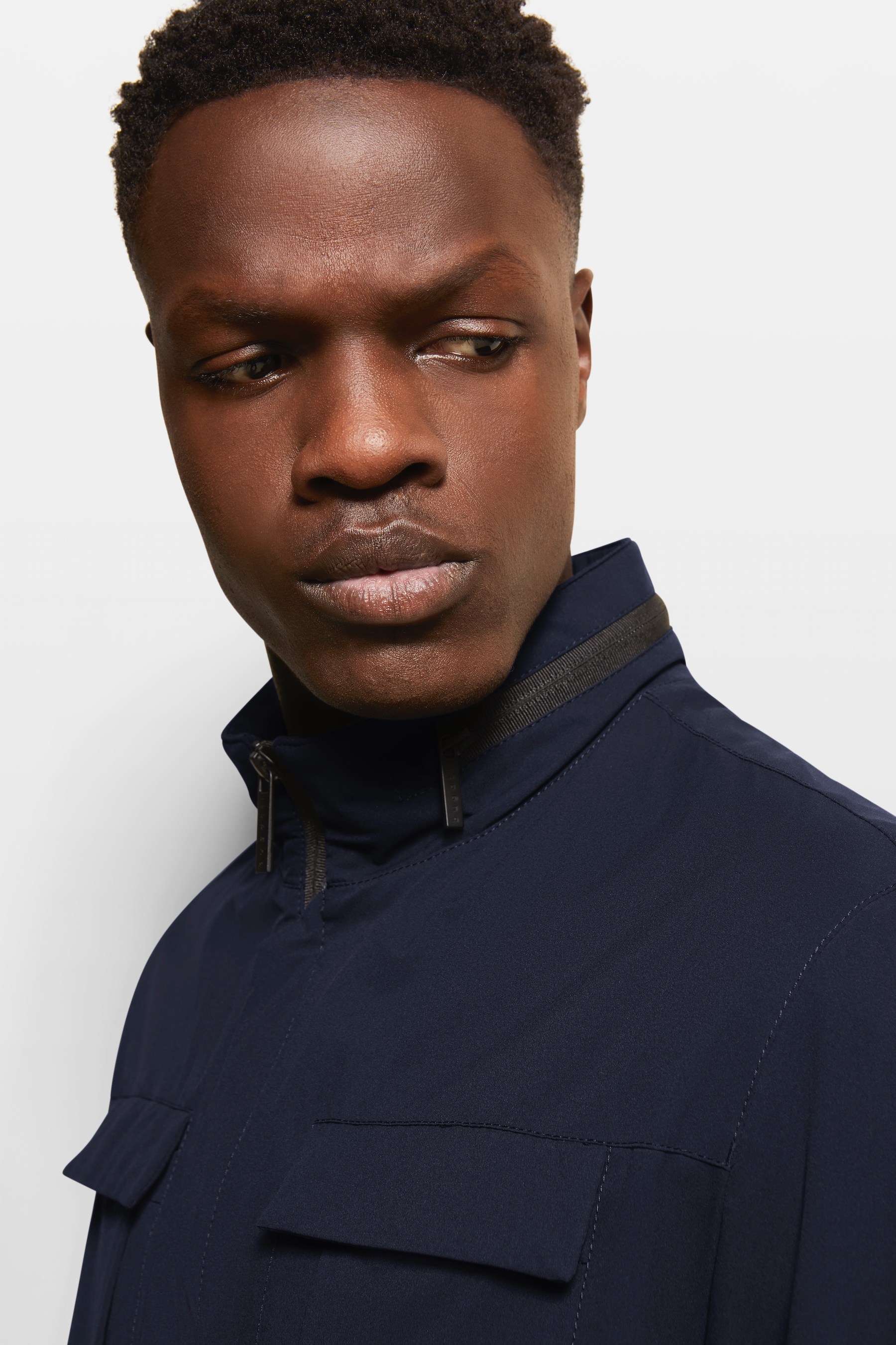bugatti Langjacke, ohne Kapuze, mit Stehkragen