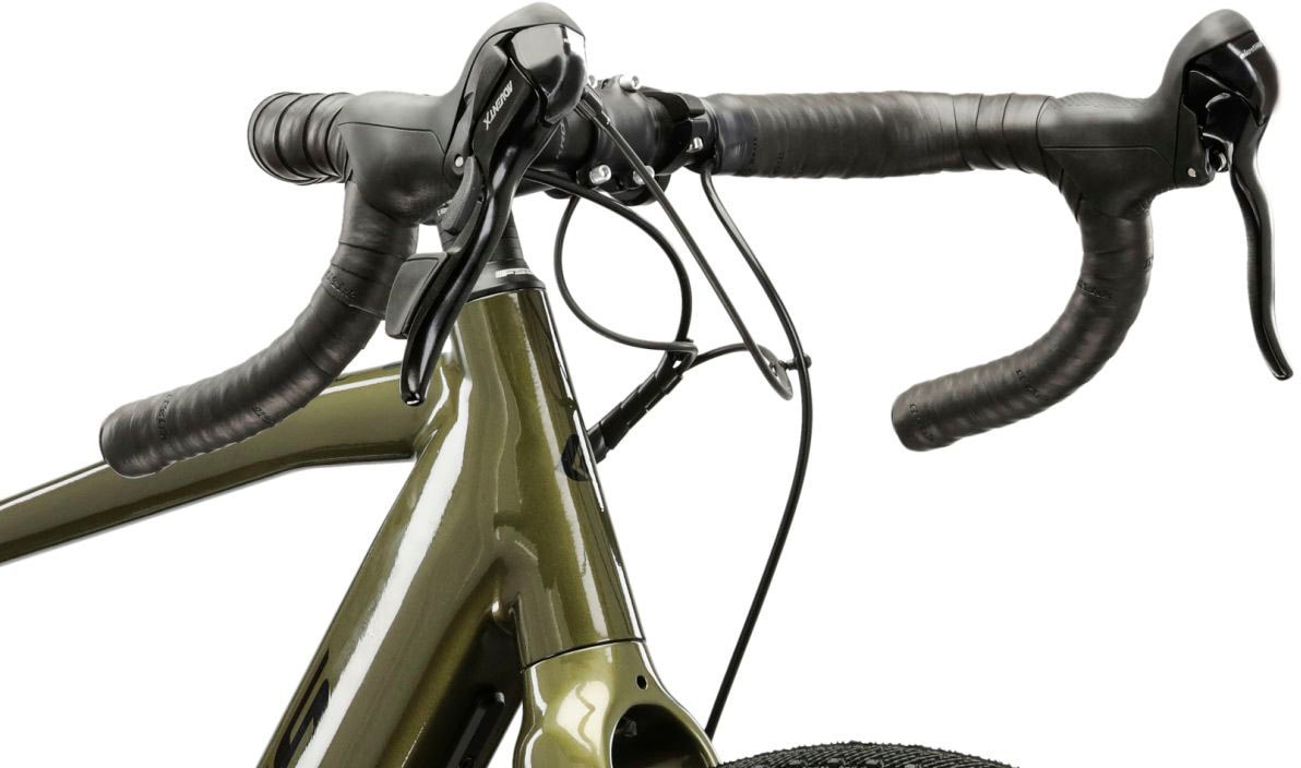 Kross E-Bike »E-Gravel Bike Esker Hybrid 2.0 28" khaki«, 11 Gang, microSHIFT, Advent X M6205, Heckmotor 250 W, Pedelec, Elektrofahrrad für Herren