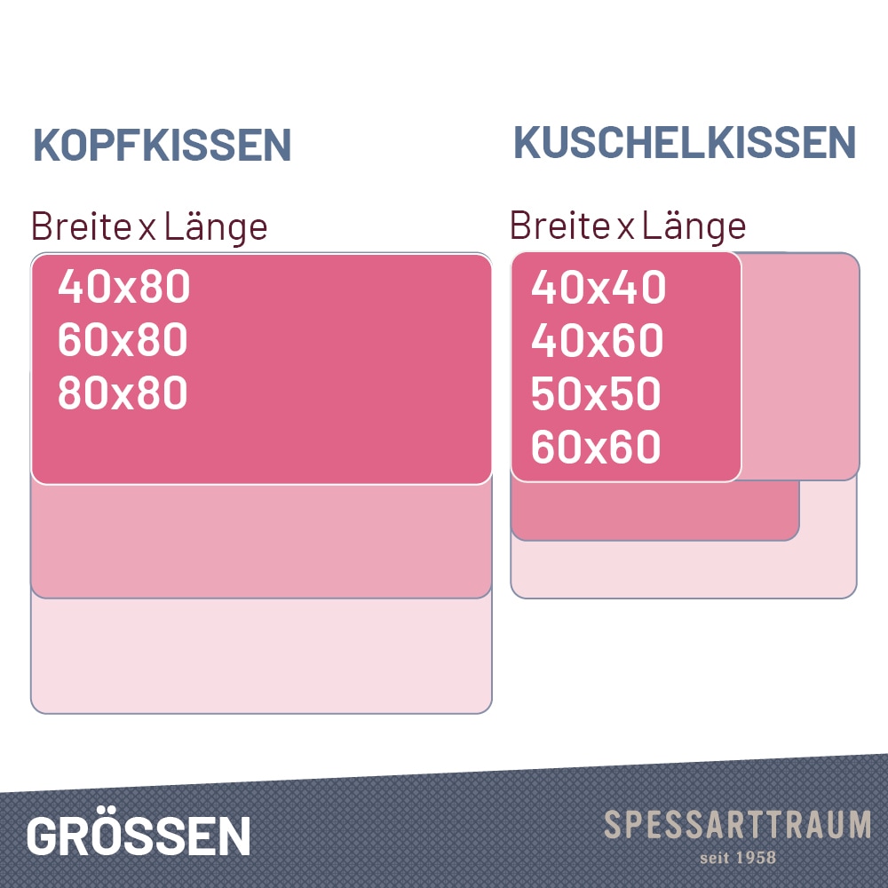 SPESSARTTRAUM Gänsefederkopfkissen »Premium«, Füllung: 85% Gänsefedern / 15% Gänsedaunen, Klasse 1, Downpass zertifiziert, Bezug: 100% Baumwolle, nachhaltig (Made in Green), Hausstauballergiker geeignet, (1 St.), gute Stützkraft