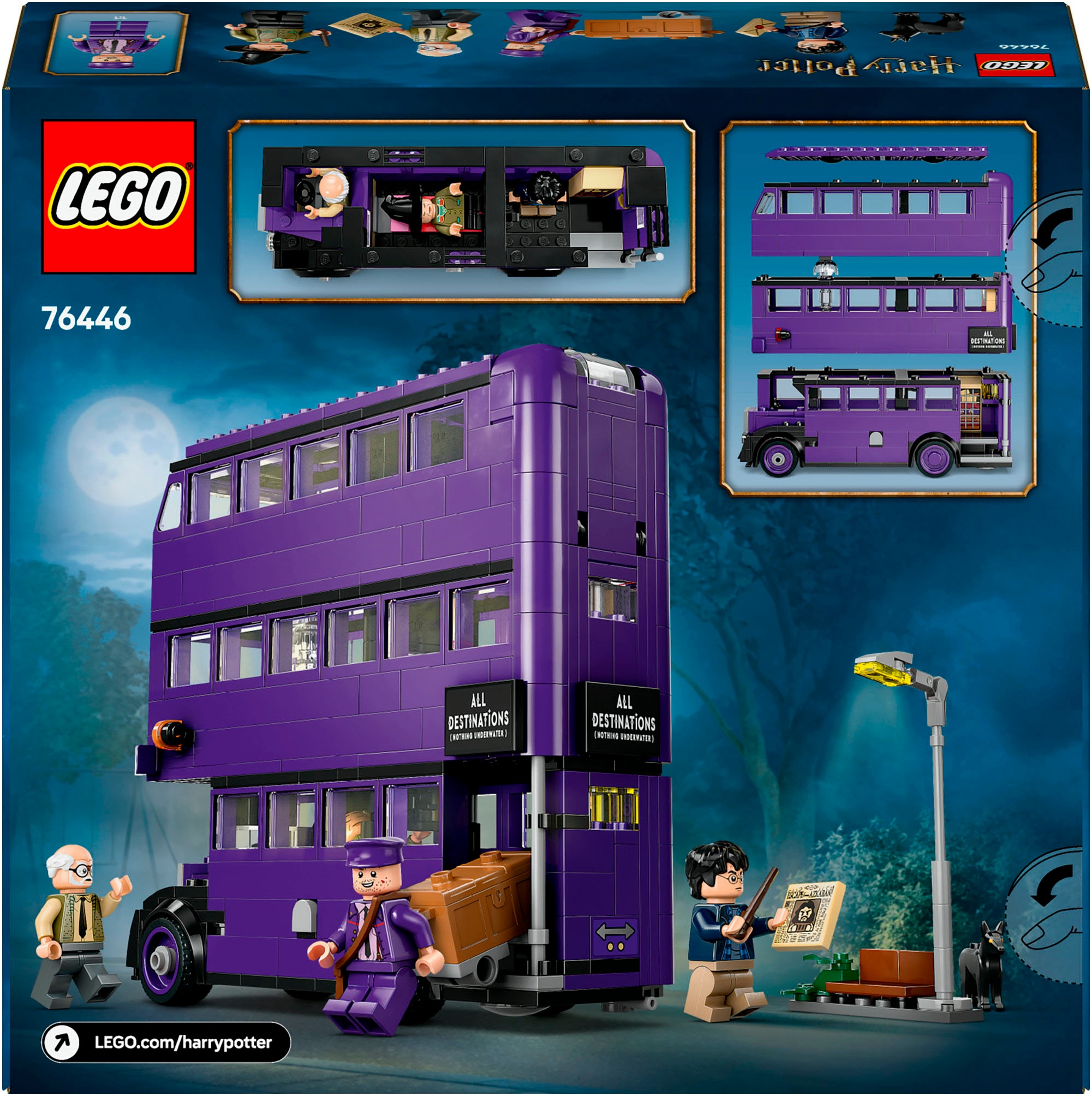 LEGO® Konstruktionsspielsteine »Abenteuer mit dem Fahrenden Ritter (76446), LEGO® Harry Potter™«, (499 St.), Made in Europe