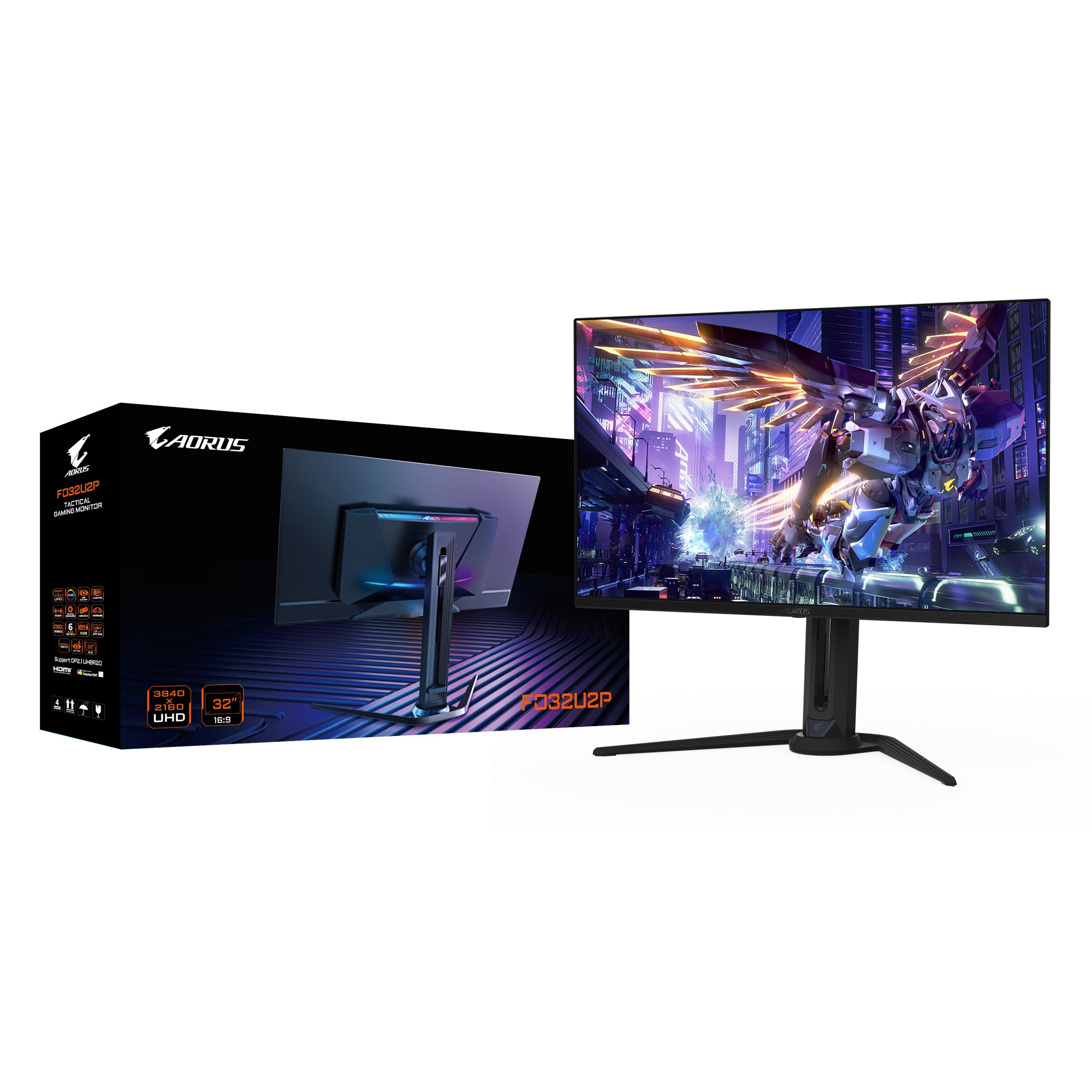 Gigabyte Gaming-Monitor »AORUS FO32U2P«, 80,3 cm/32 Zoll, 3840 x 2160 px, 4K Ultra HD, 240 Hz