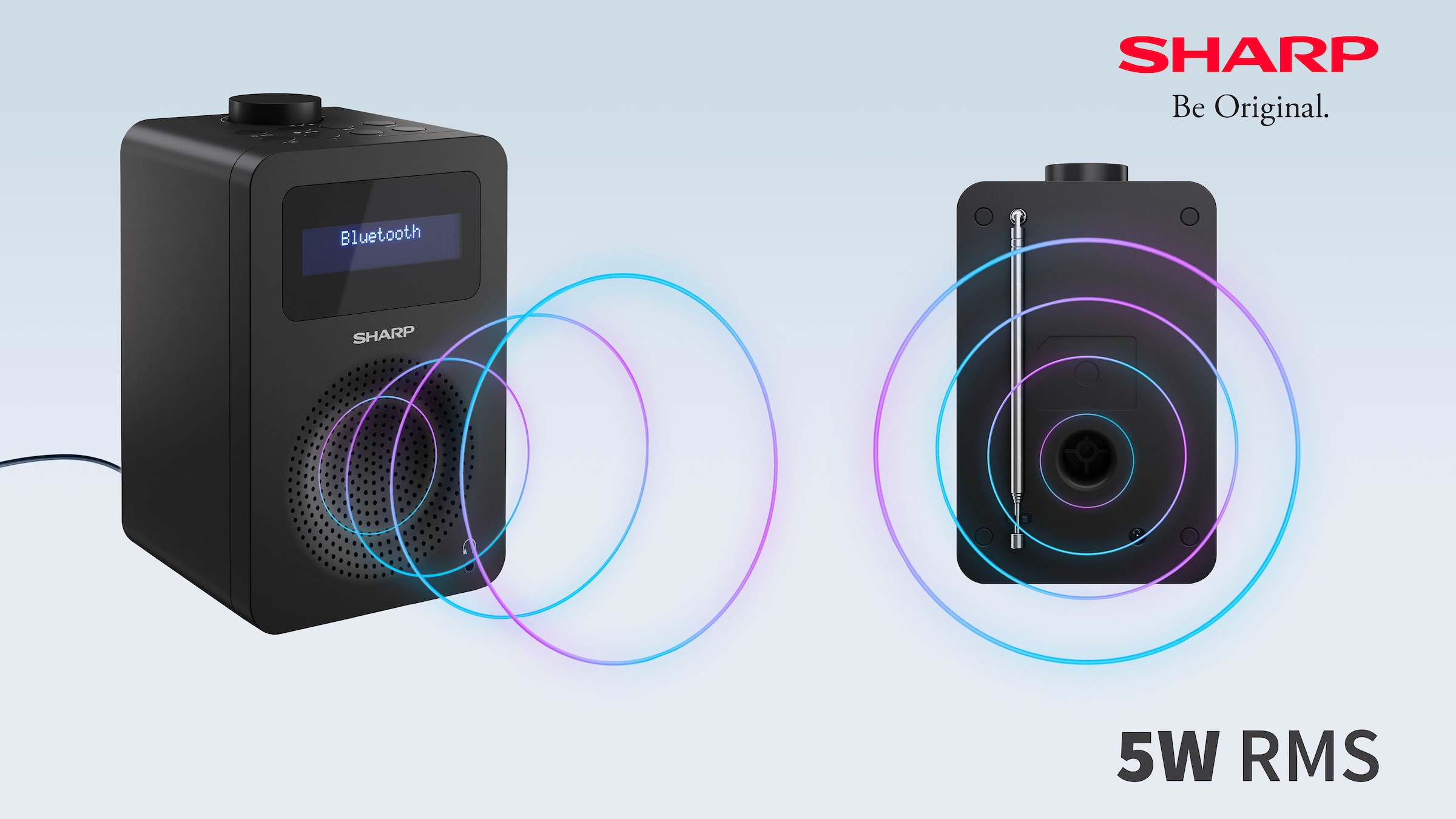 Sharp Radio »Digitalradio Tokyo«, (Bluetooth FM-Tuner mit RDS-Digitalradio (DAB+) 5 W)
