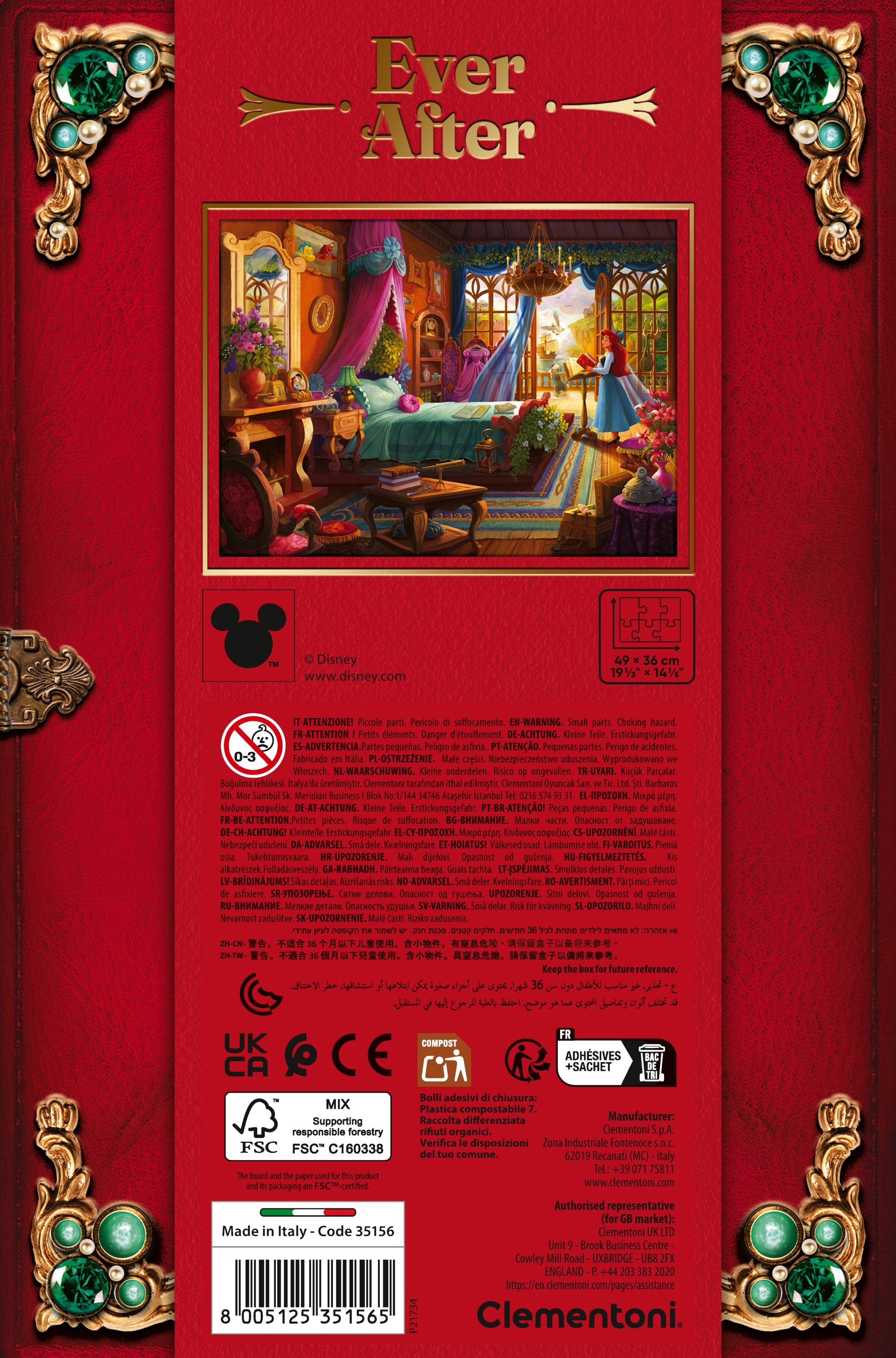 Clementoni® Puzzle »High Quality Disney Ever After Collection Arielle« Made in Europe