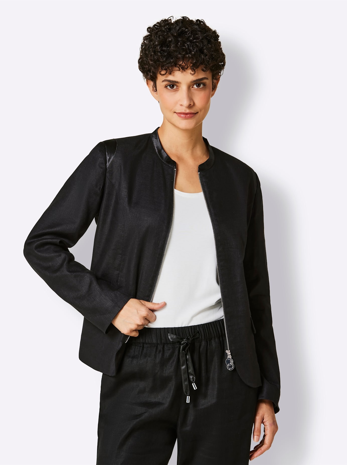 CREATION L PREMIUM Jackenblazer »Leinen-Viskose-Blazer«