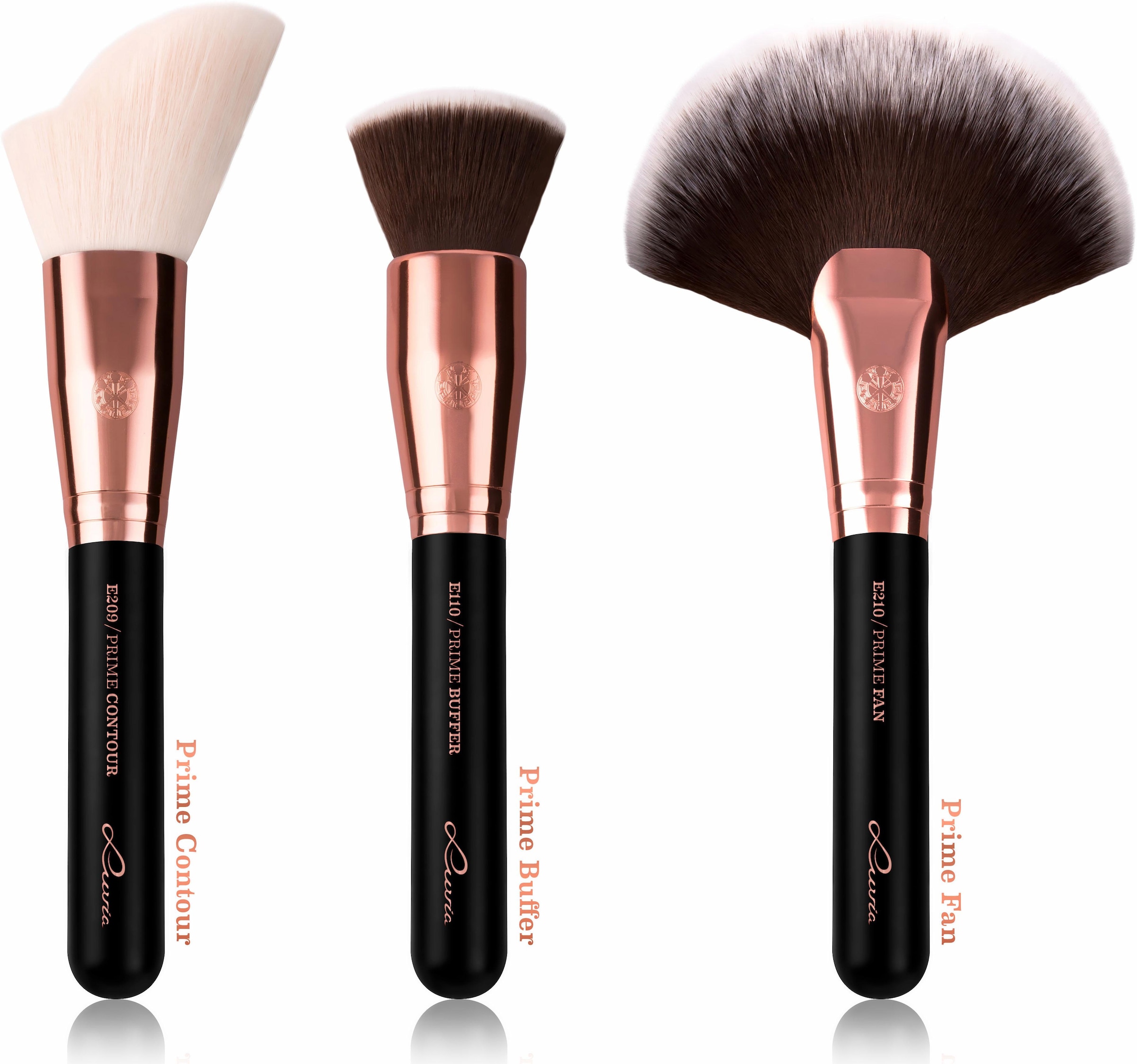 Luvia Cosmetics Kosmetikpinsel-Set »Essential Brushes - Black Diamond« vegan