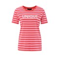 Aniston CASUAL T-Shirt, im Streifen-Dessin und "unique"-Schriftzug