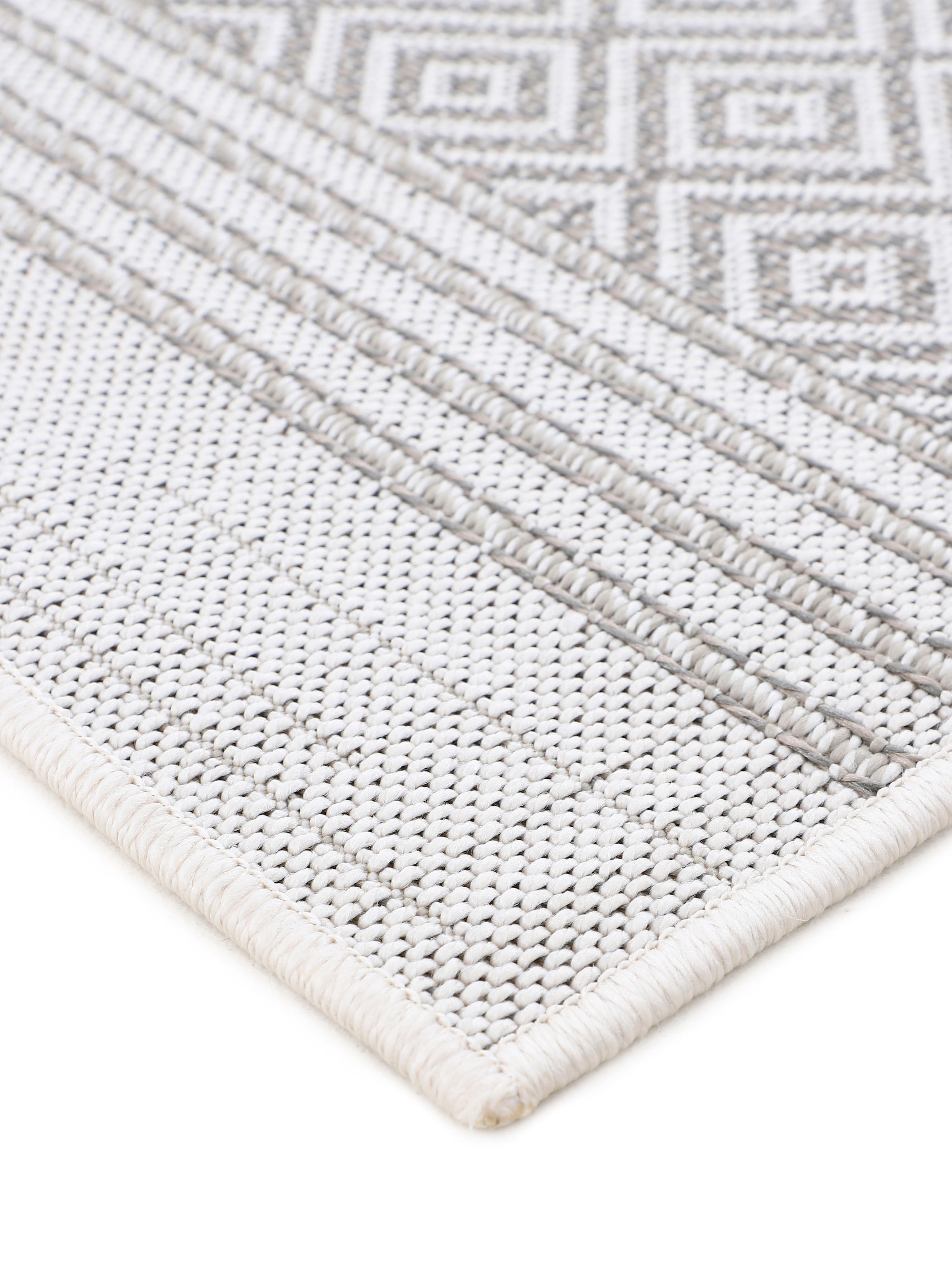 carpetfine Läufer »Boho 103«, rechteckig, 4 mm Höhe, robustes Flachgewebe, Sisal Optik, UV-beständig, Außenbereich