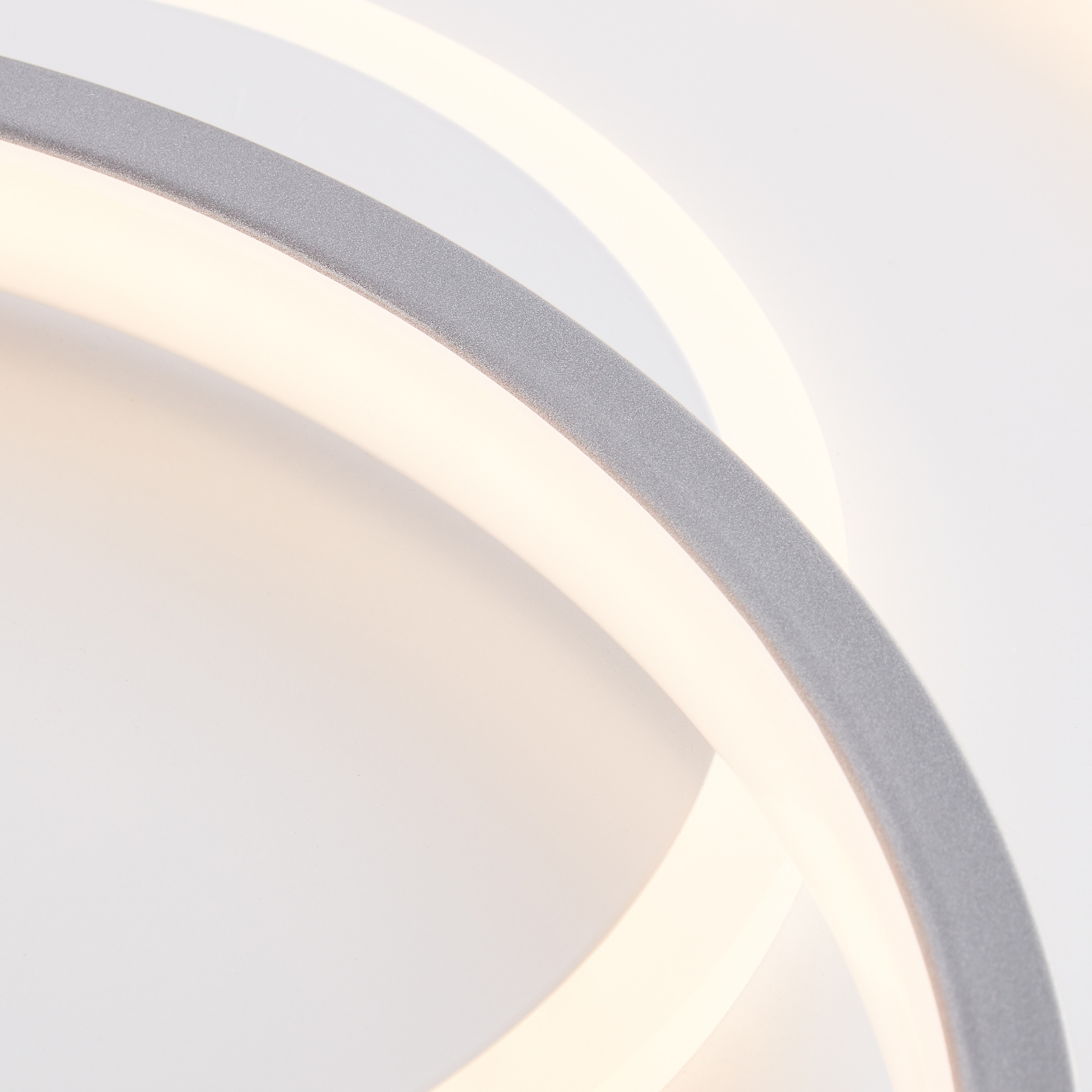 Brilliant LED Deckenleuchte »Circon«, 1 flammig, Leuchtmittel LED-Modul | LED fest integriert, Ø 50 cm, dimmbar, CCT, Fernbedienung, 5200 Lumen, Metall, titanfarben
