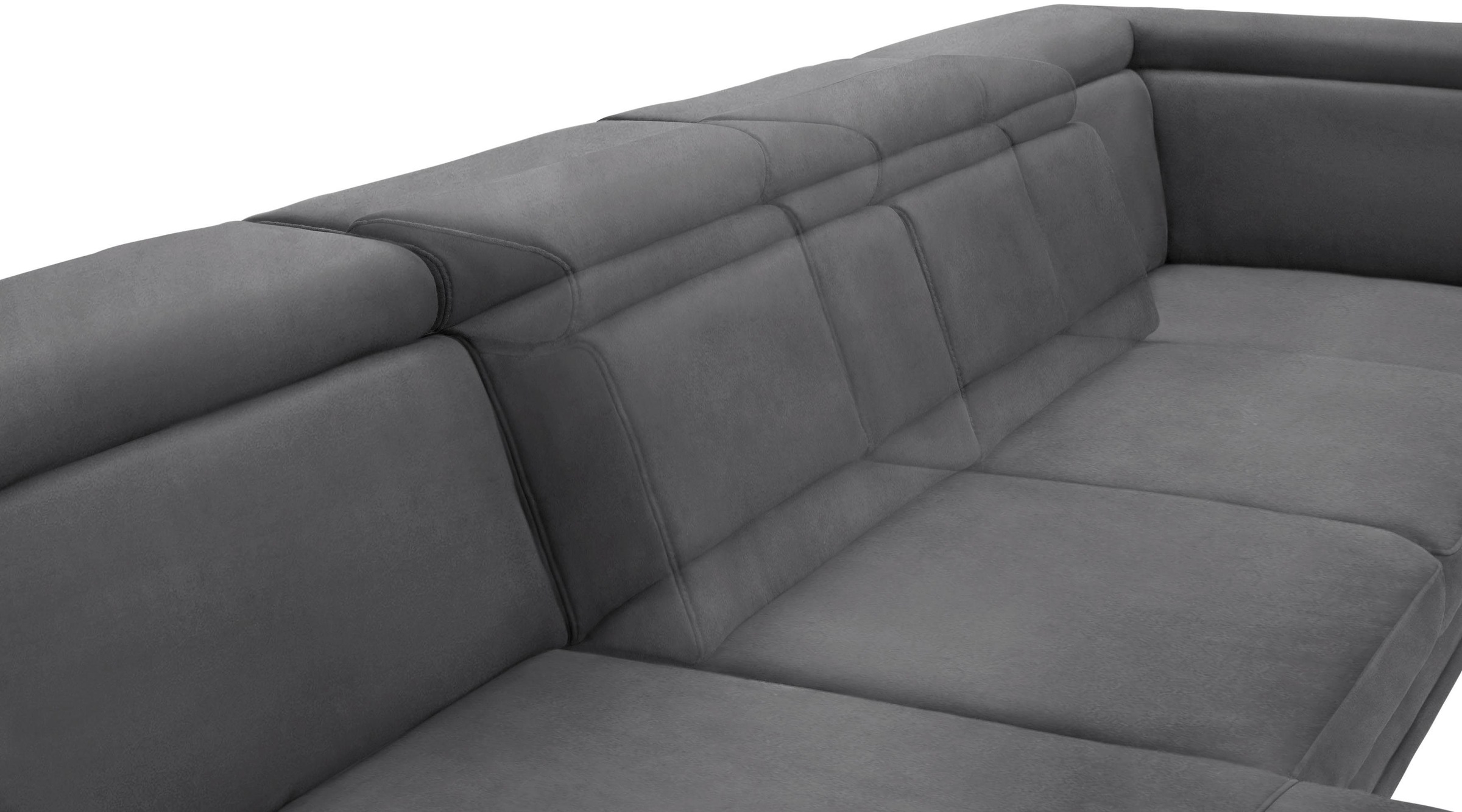sit&more Wohnlandschaft »Scorpio U-Form«, inklusive Sitztiefenverstellung, mit Kopf- und Armteilverstellung