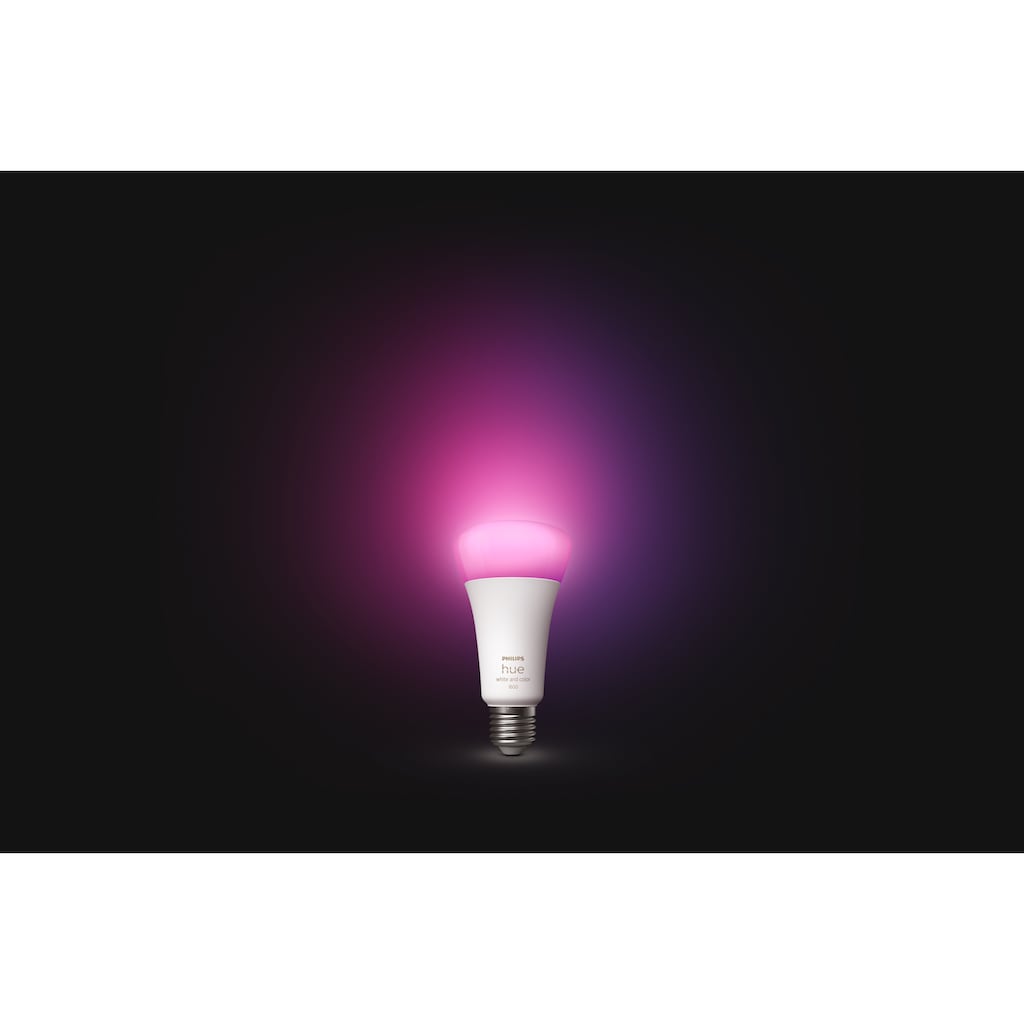 Philips Hue Smarte LED-Leuchte »White & Col. Amb. E27 Einzelpack 1600«