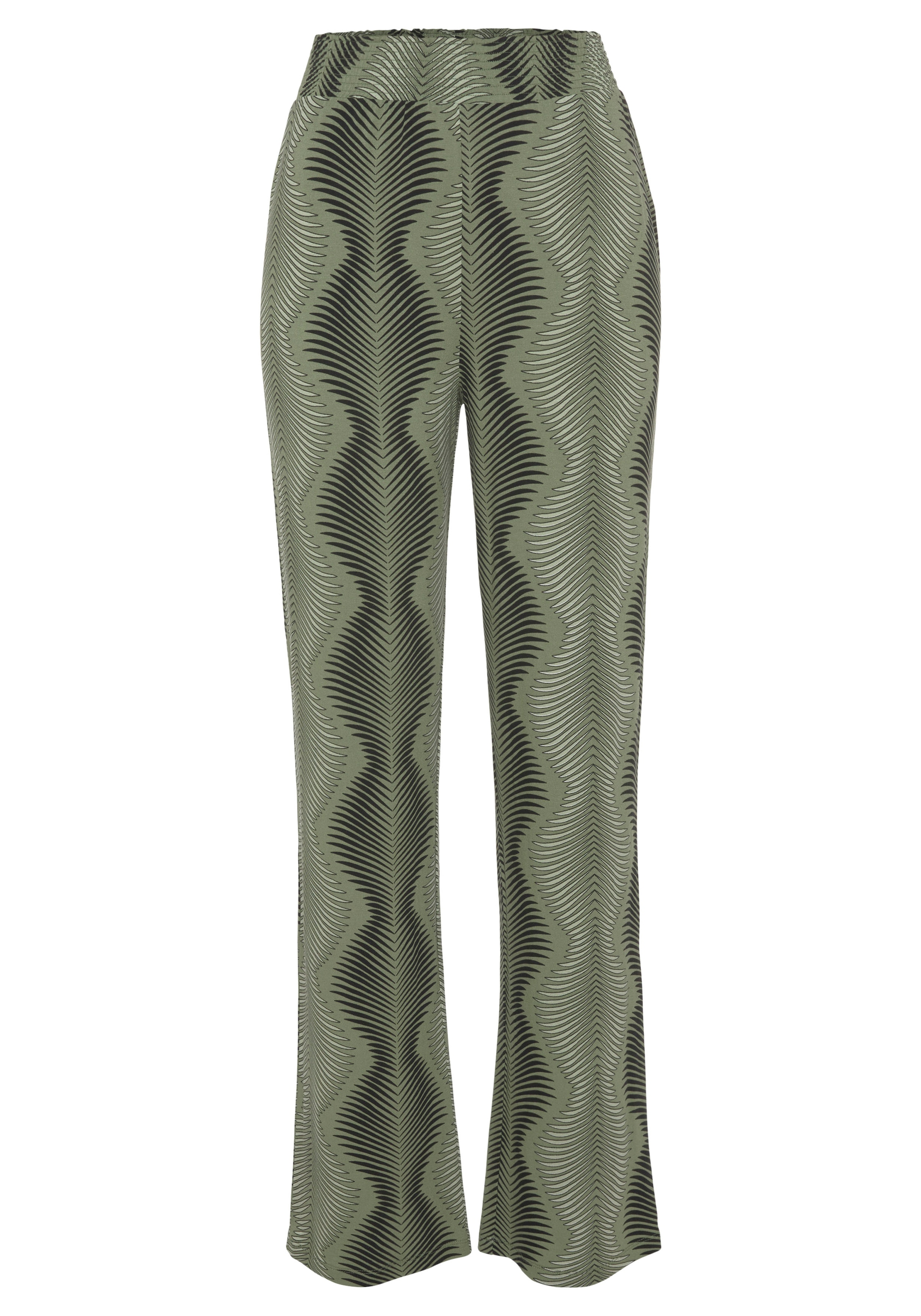 LASCANA Pyjamahose, mit graphischen Allover-Druck