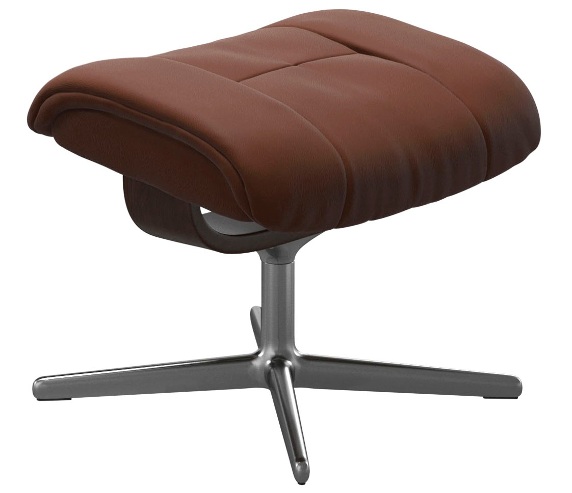 Stressless® Fußhocker »Mayfair«, mit Cross Base, Größe S, M & L, Holzakzent Braun