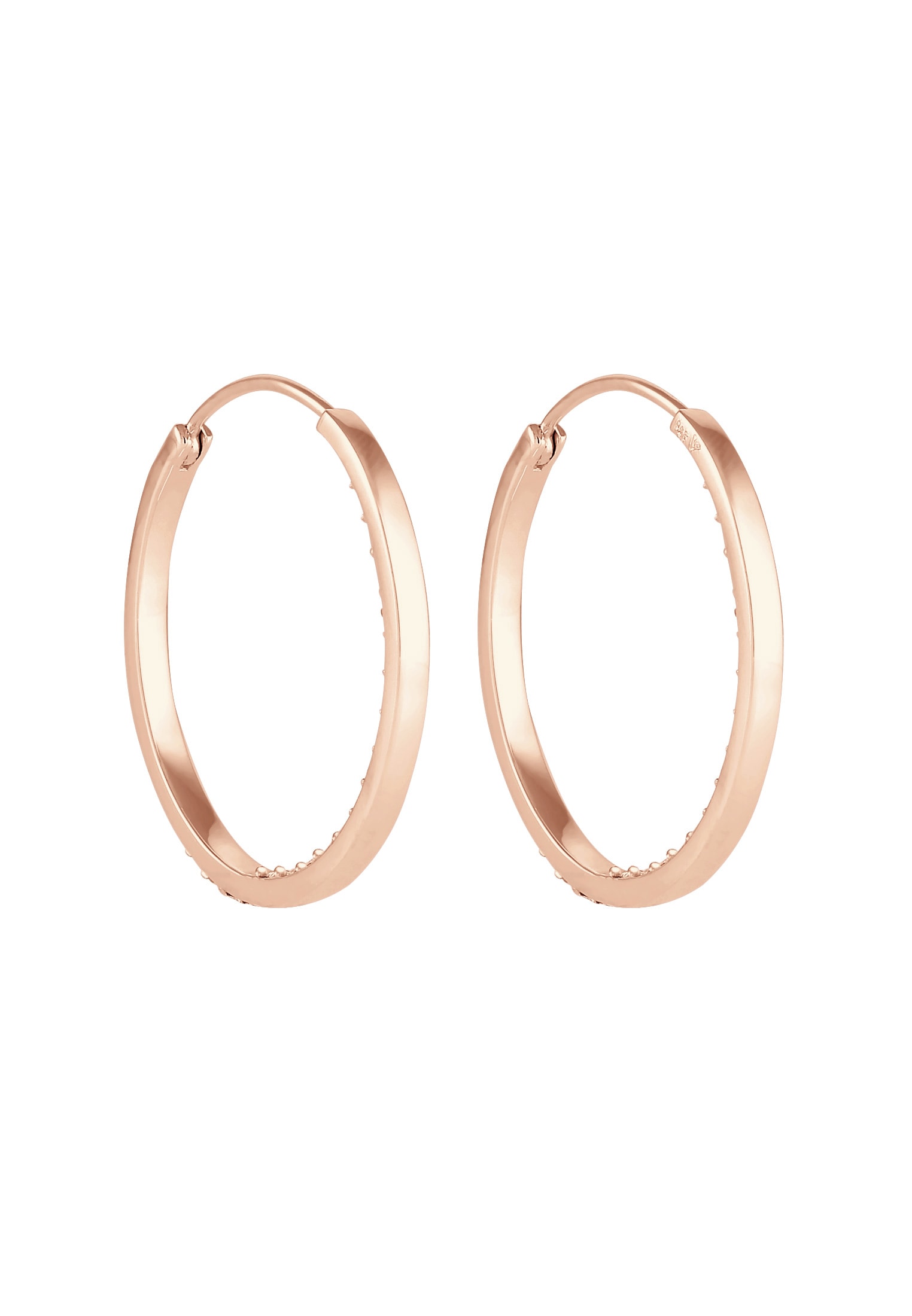 Elli Paar Creolen »Ohrringe Creolen Kristalle auch Innen 925 Silber, mit Kristallen von Swarovski®«
