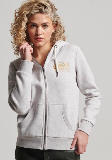 Superdry Kapuzensweatjacke »VL SCRIPTED COLL ZIPHOOD« kaufen