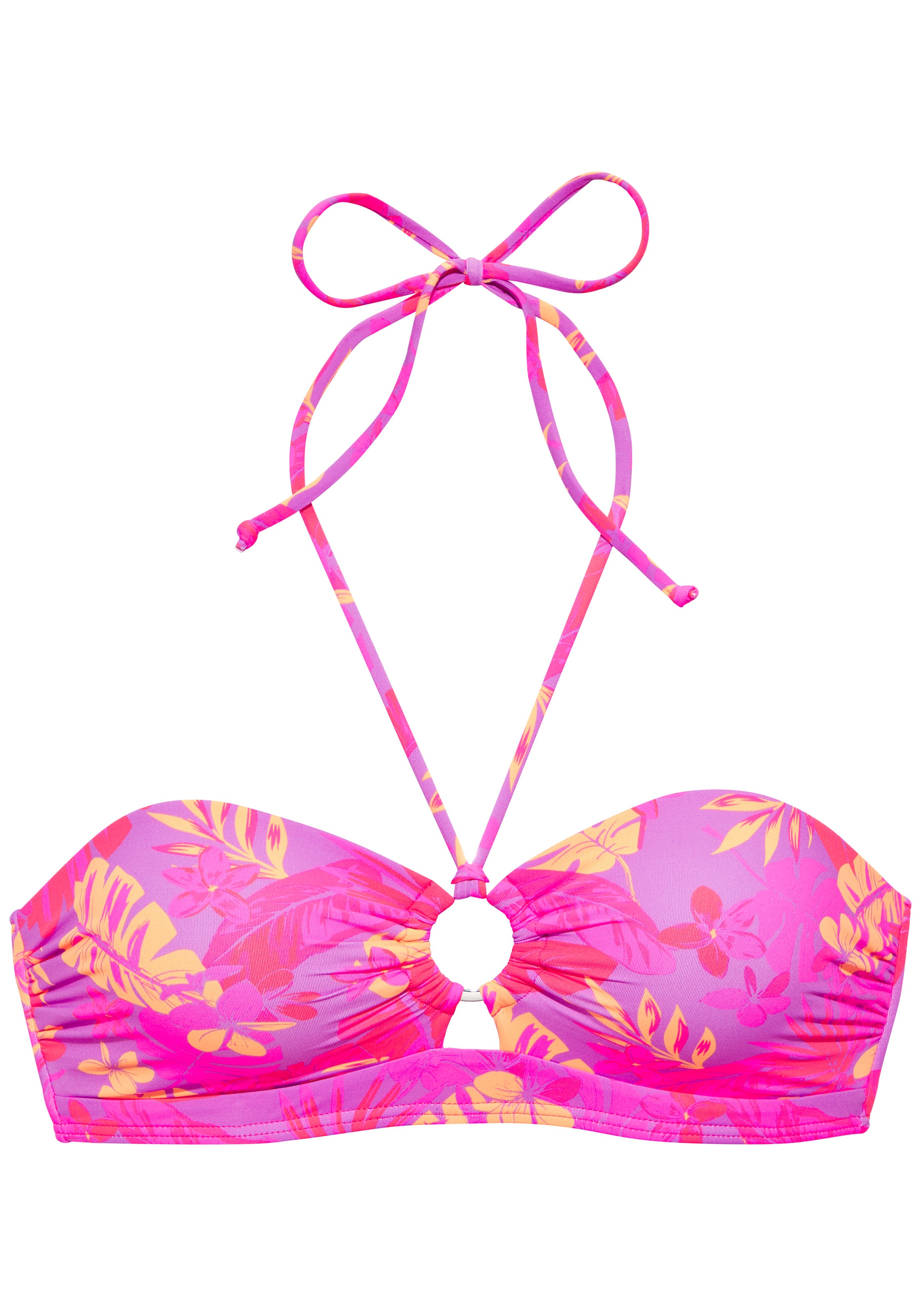 Venice Beach Bandeau-Bikini-Top »Kaitlyn« mit floralem Allover-Print