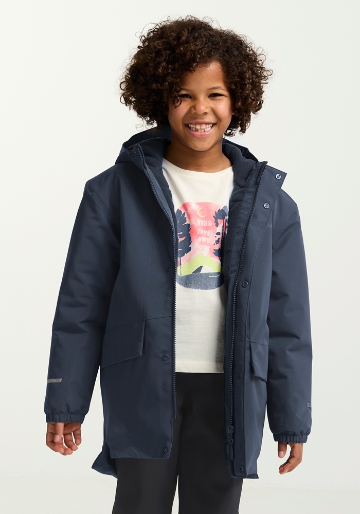 Jack Wolfskin Outdoorjacke »CANVEY JKT KIDS« mit Kapuze