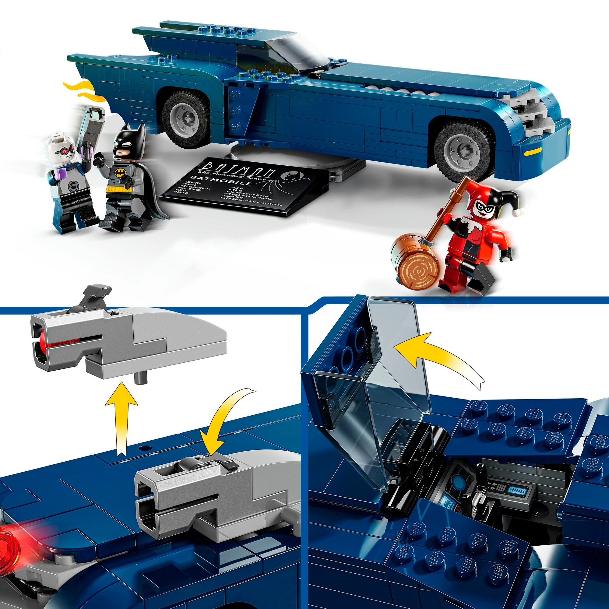 LEGO® Konstruktionsspielsteine »Batmn™ im Batmobil™ vs. Harley Quinn™ und Mr. Freeze™ (76274)«, (435 St.), LEGO Super Heroes; Made in Europe