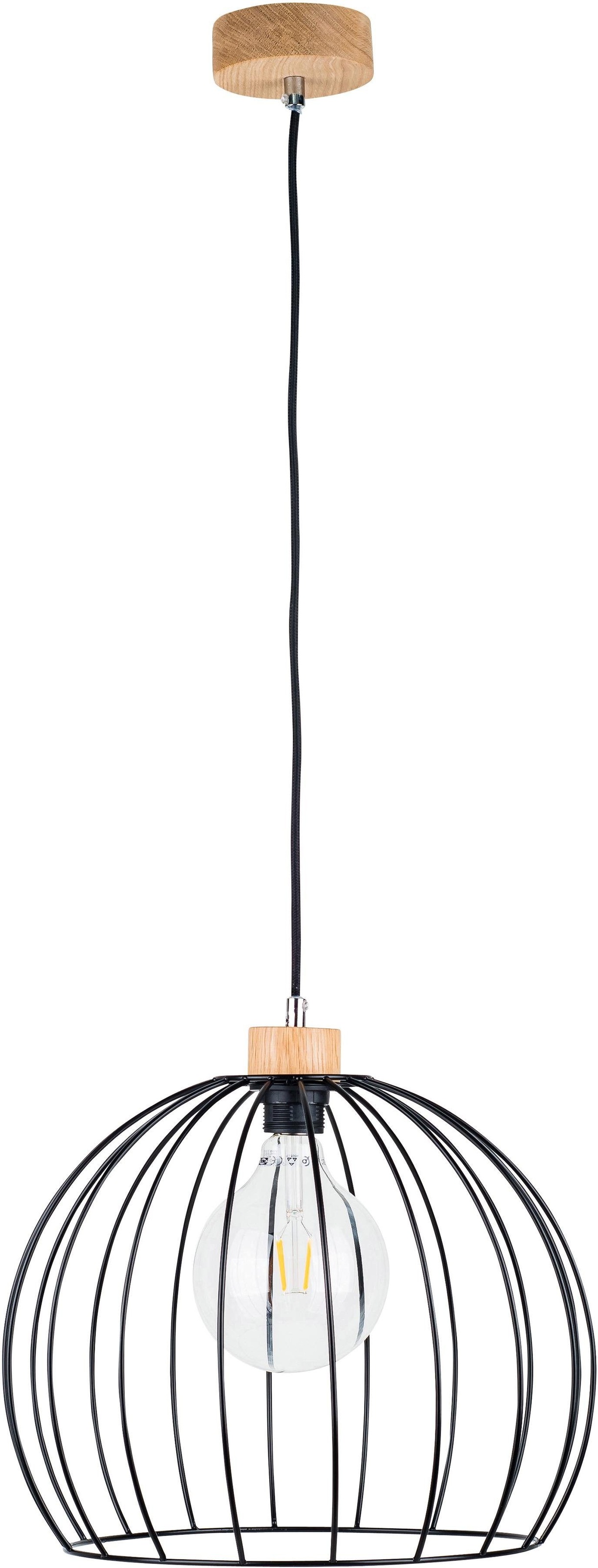 BRITOP LIGHTING Pendelleuchte »COOP«, E27, Hängeleuchte, Modernes Design, Eichenholz mit FSC®-Zertifikat, Passende LM E27, Made in Europe