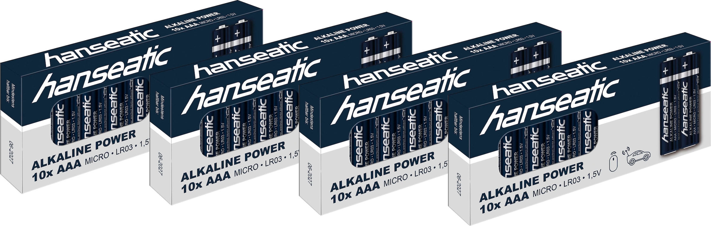 Batterie »40er Pack Alkaline Power, AAA Micro«, LR03, (Packung, 40 St.)