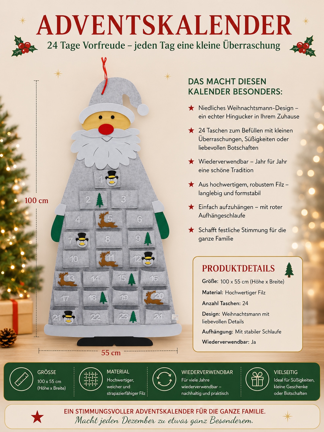 OTTO home Adventskalender »Adventskalender« Es liegt keine Altersempfehlung vor