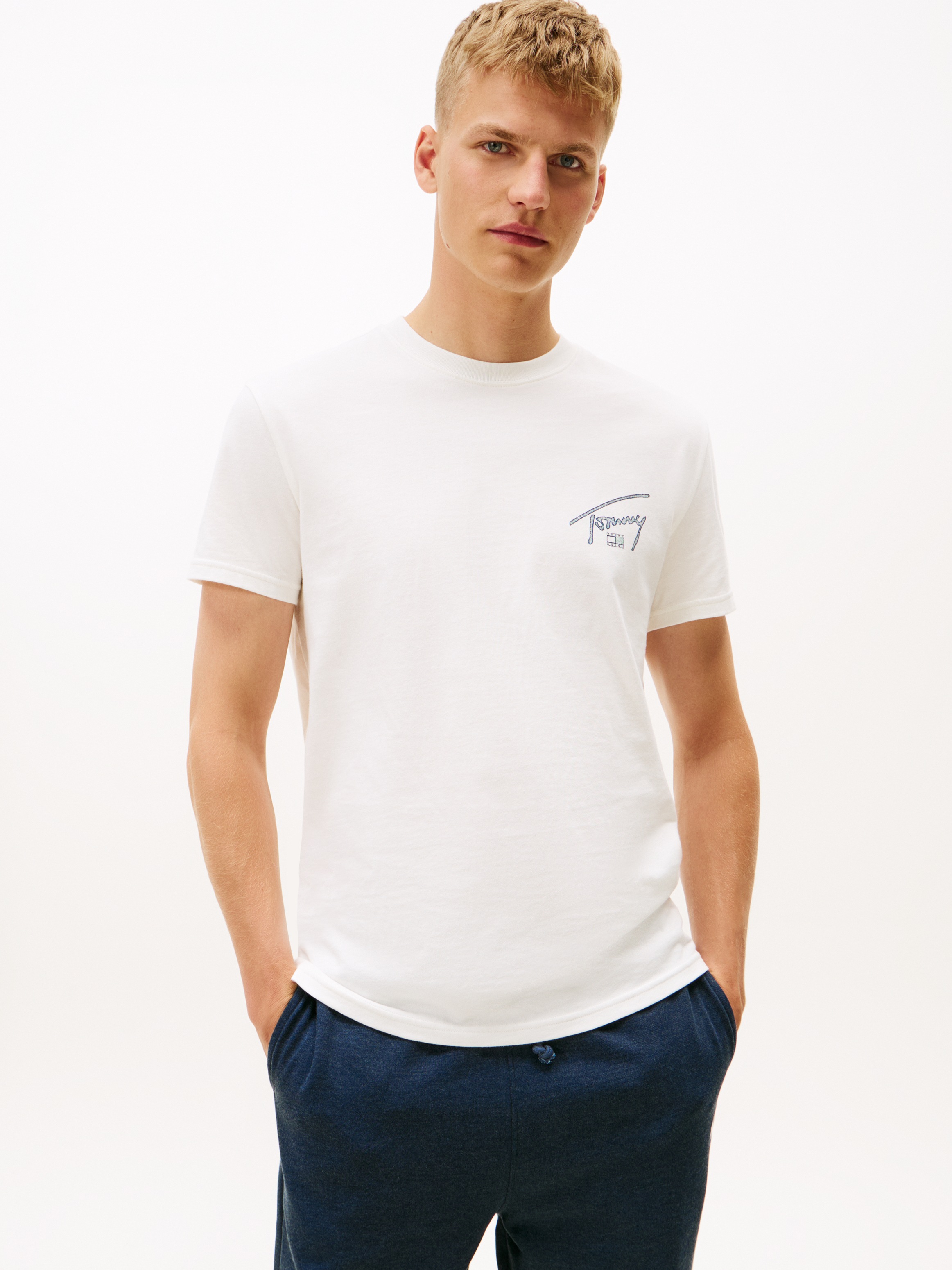 Tommy Jeans T-Shirt »TJM SIGN BACKPRINT« mit Rückenprint, regular fit, Rundhals