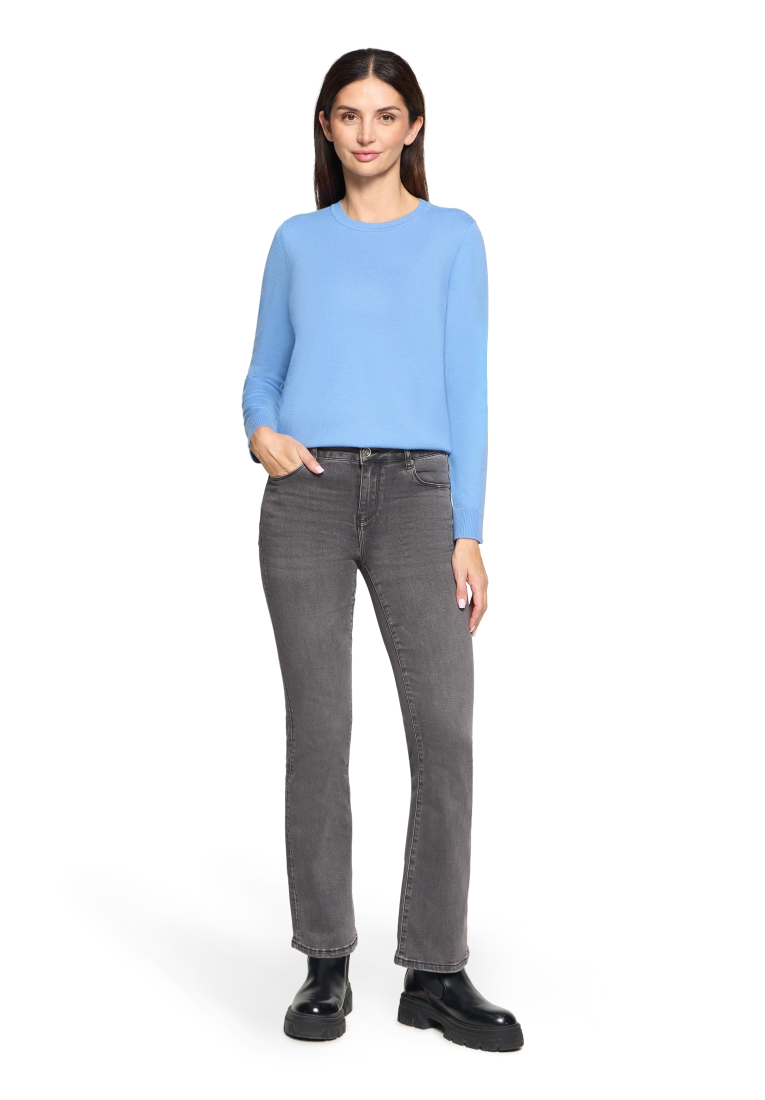 Betty Barclay Rundhalspullover »Basic-Strickpullover mit Rundhalsausschnitt«