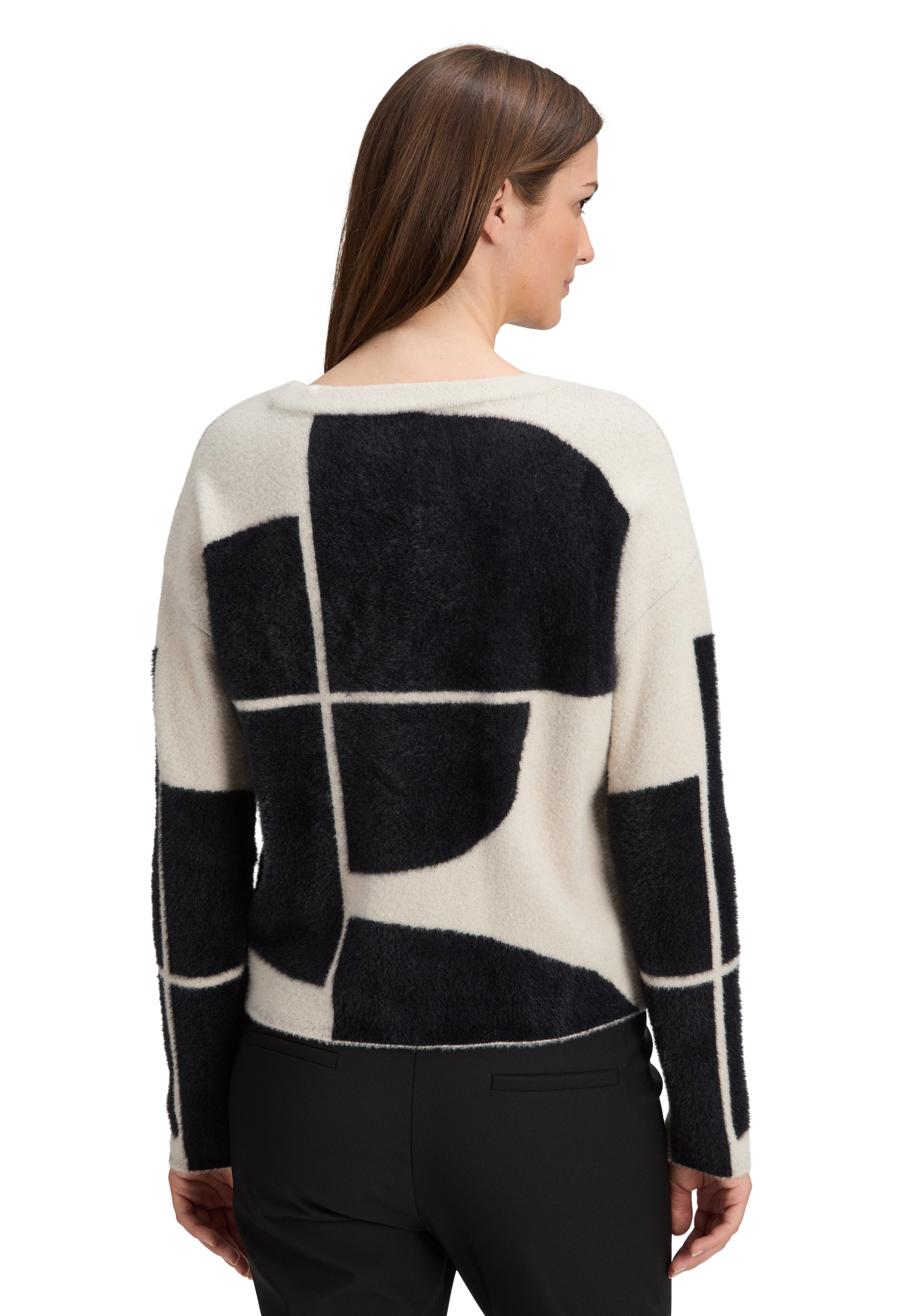 Betty&Co Strickpullover »Strickpullover mit Jacquard«