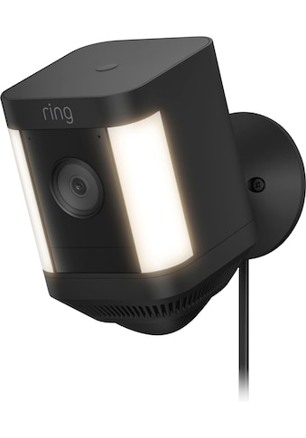 Überwachungskamera »Ring Spotlight Cam Plus, Plug-in - Black - EU«, Außenbereich
