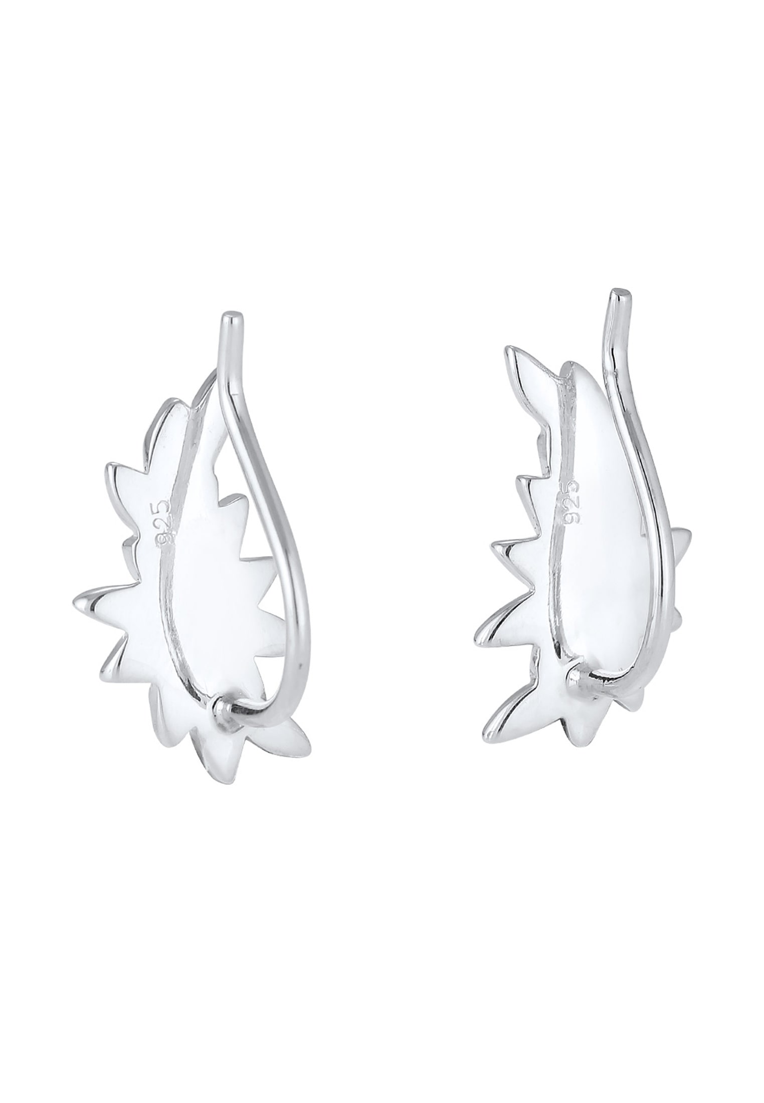 Elli Premium Paar Ohrstecker »Ohrringe Earcuff Kristalle 925 Silber«