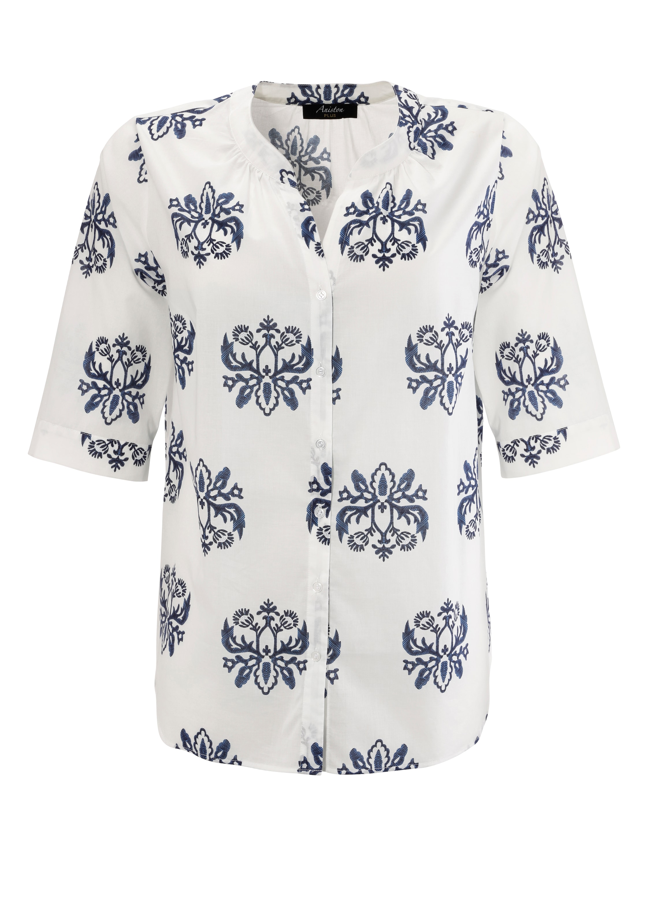 Aniston PLUS Longbluse, mit Ornamenten bedruckt - jedes Teil ein Unikat