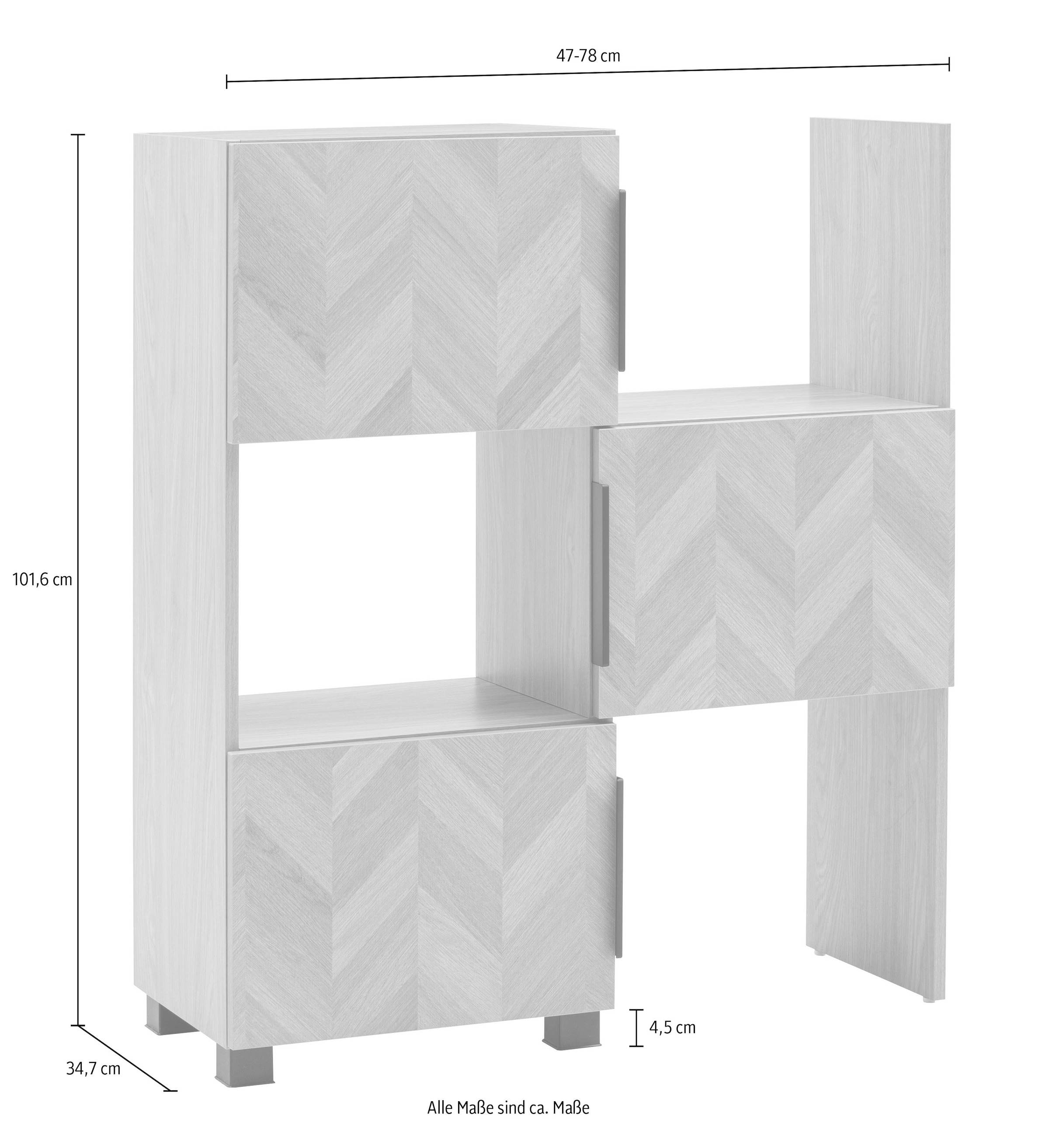 Schildmeyer Schieberegal »Piazza, Breite 78 cm« 1 Stk. tlg.