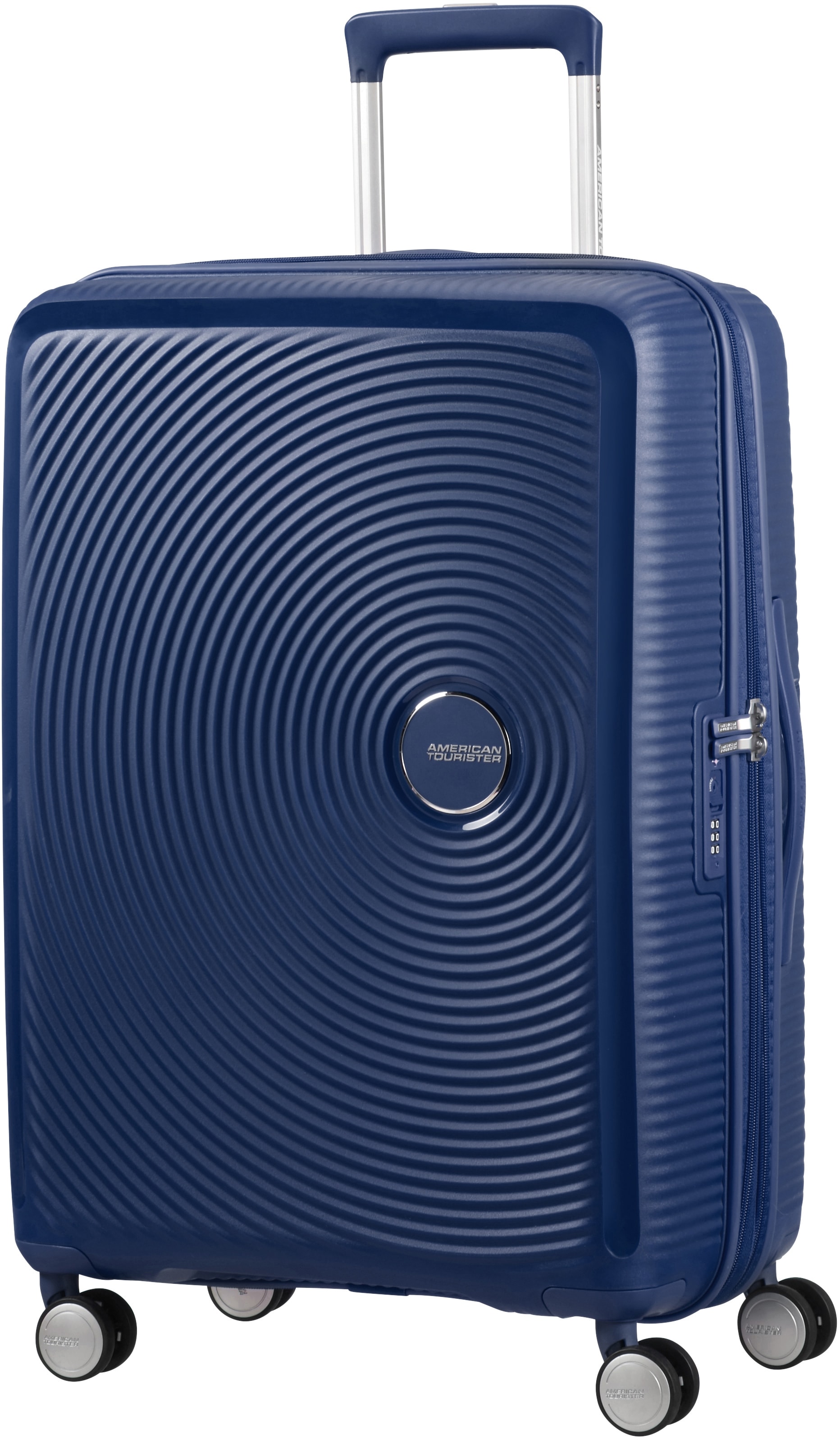 American Tourister® Hartschalen-Trolley »SOUNDBOX, in verschiedenen Farben und Größen«, 4 Rollen, Reisekoffer Trolley Aufgabegepäck TSA-Zahlenschloss Volumenerweiterung