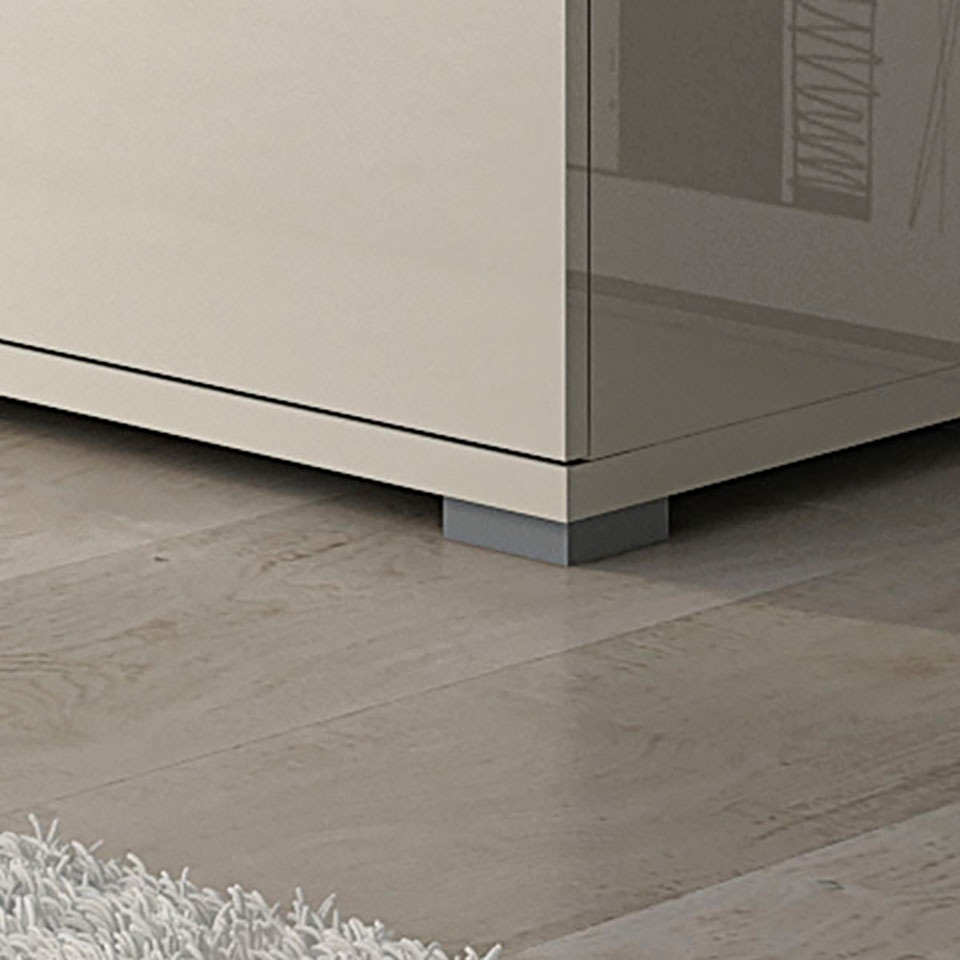 Places of Style Lowboard »Piano TV-Kommode in Breite 165 oder 180 cm mit Soft-Close-Funktion«, Hochglanz UV-lackiert, Br 180 cm mit versch. Tür- und Schubkastenmaße