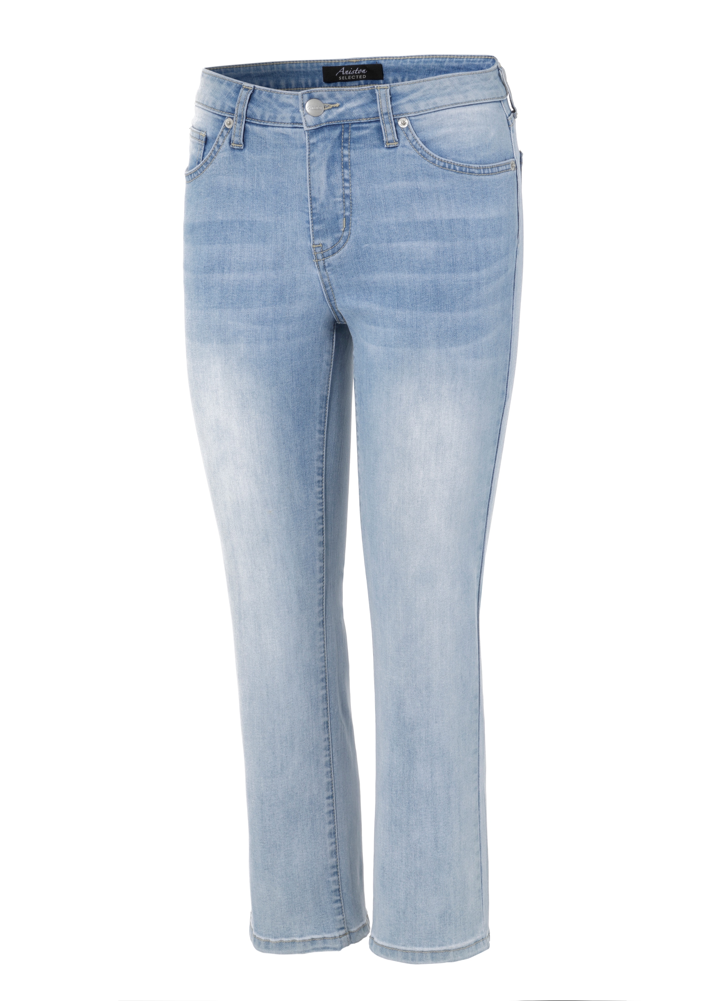 OTTO Länge bestellen bei SELECTED Aniston verkürzter cropped Straight-Jeans, in