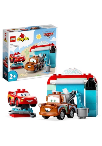 Konstruktionsspielsteine »Lightning McQueen und Mater in der Waschanlage (10996),...