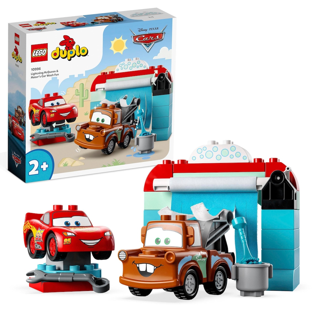 LEGO® Konstruktionsspielsteine »Lightning McQueen und Mater in der Waschanlage (10996), LEGO® DUPLO«, (29 St.)