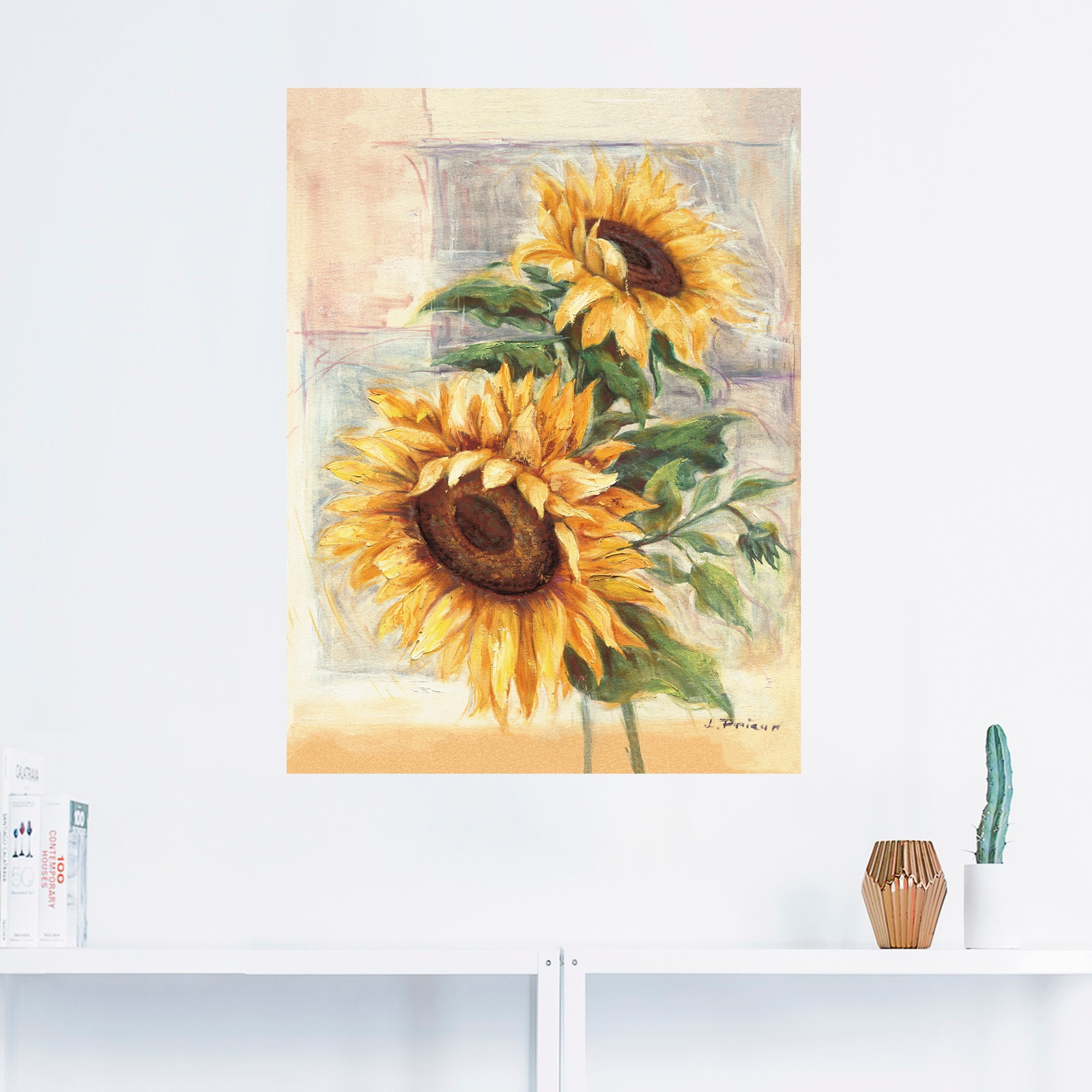 Artland Wandbild »Sonnenblumen II«, Blumen, (1 St.), als Alubild, Outdoorbild, Leinwandbild, Poster, Wandaufkleber