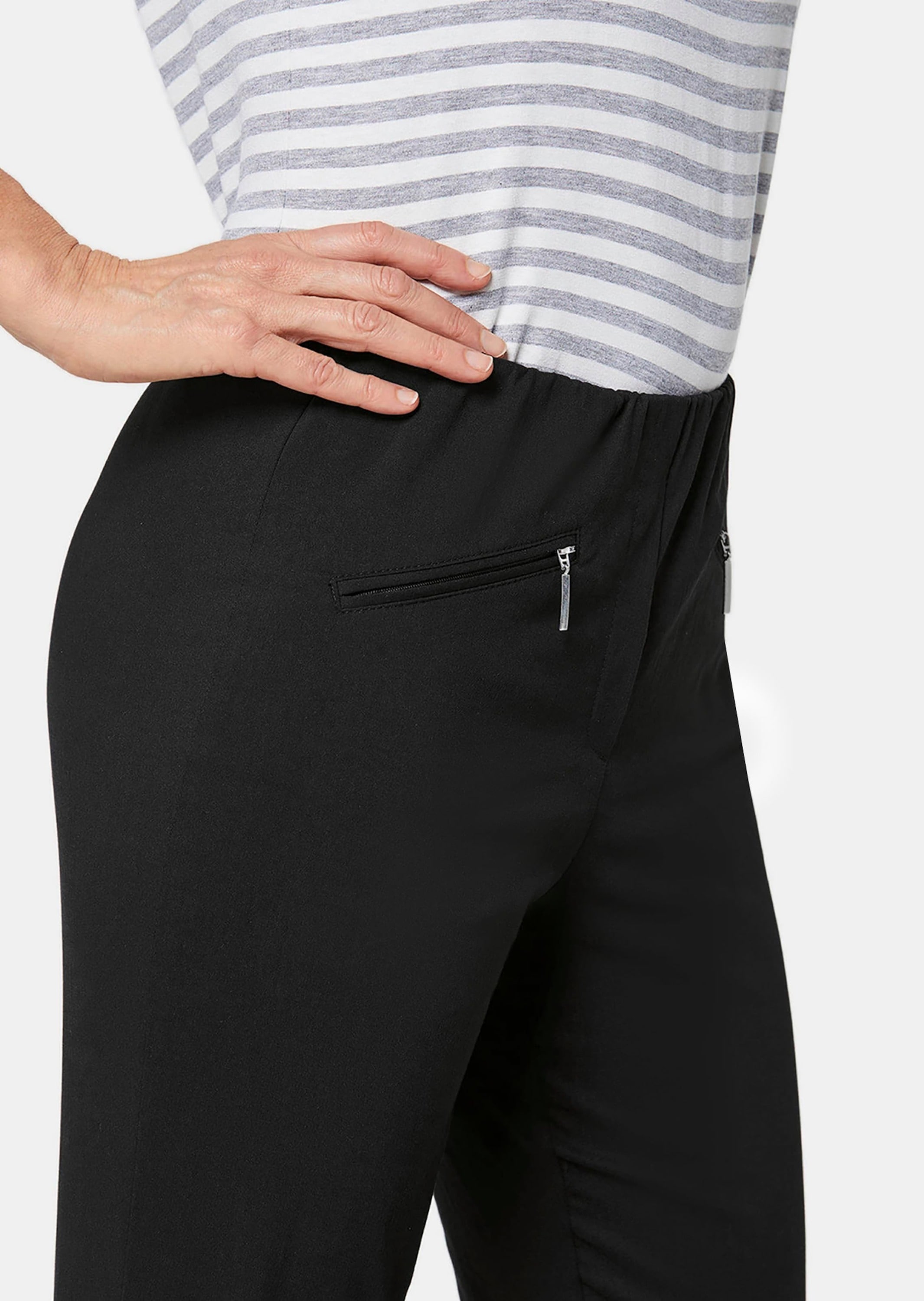 GOLDNER 2-in-1-Hose »Schlupfhose LOUISA mit Steppnähten«