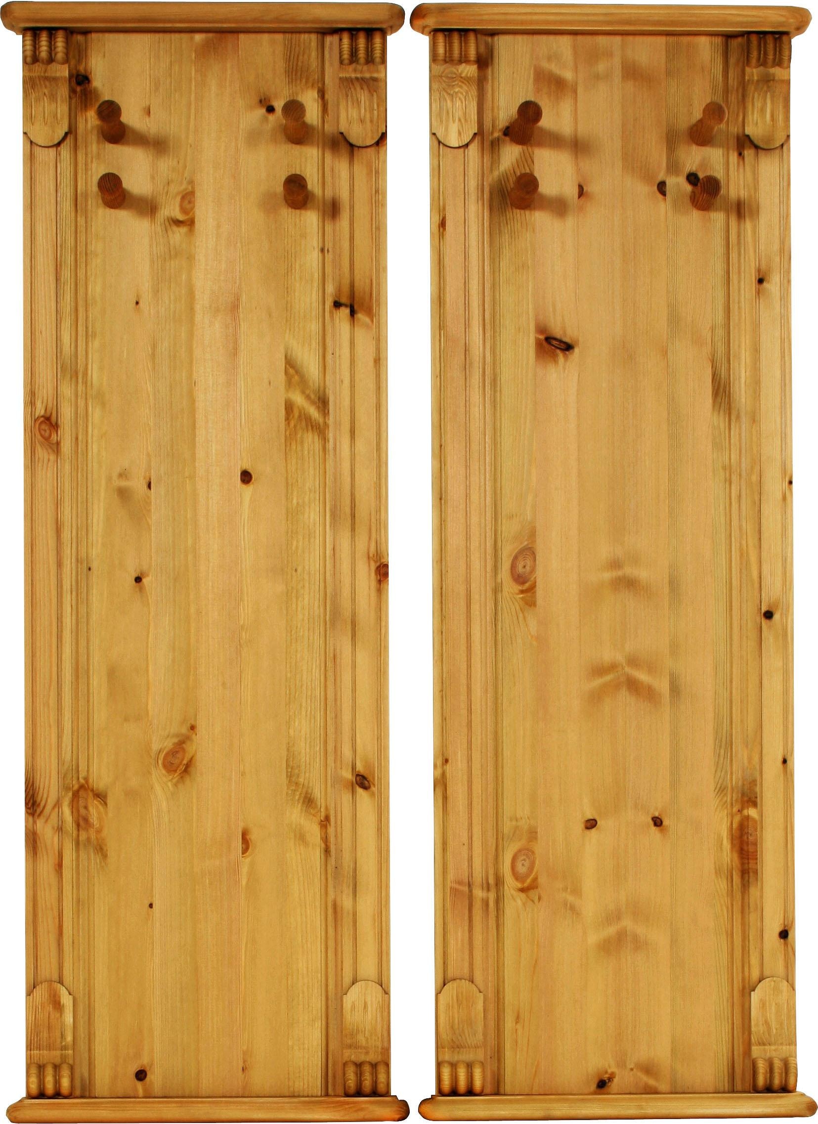 Home affaire Garderobenpaneel »Tessin«, aus massiver Kiefer (2er Set)