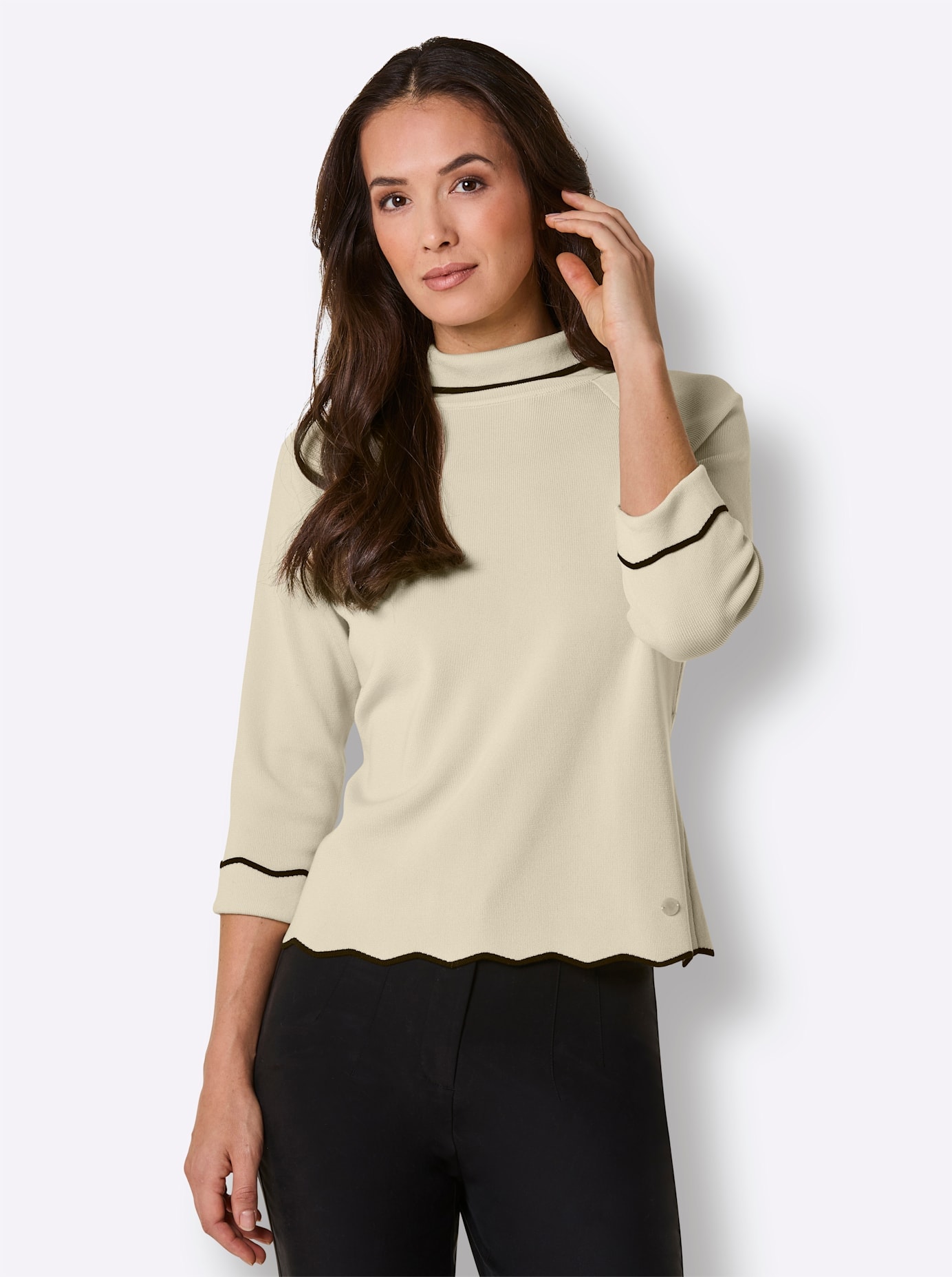 CREATION L PREMIUM Rollkragenpullover »Lyocell-Polyamid-Pullover«