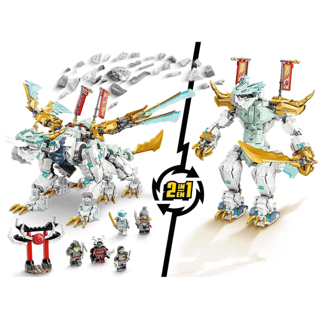 LEGO® Konstruktionsspielsteine »Zanes Eisdrache (71786), LEGO® NINJAGO«, (973 St.), Made in Europe