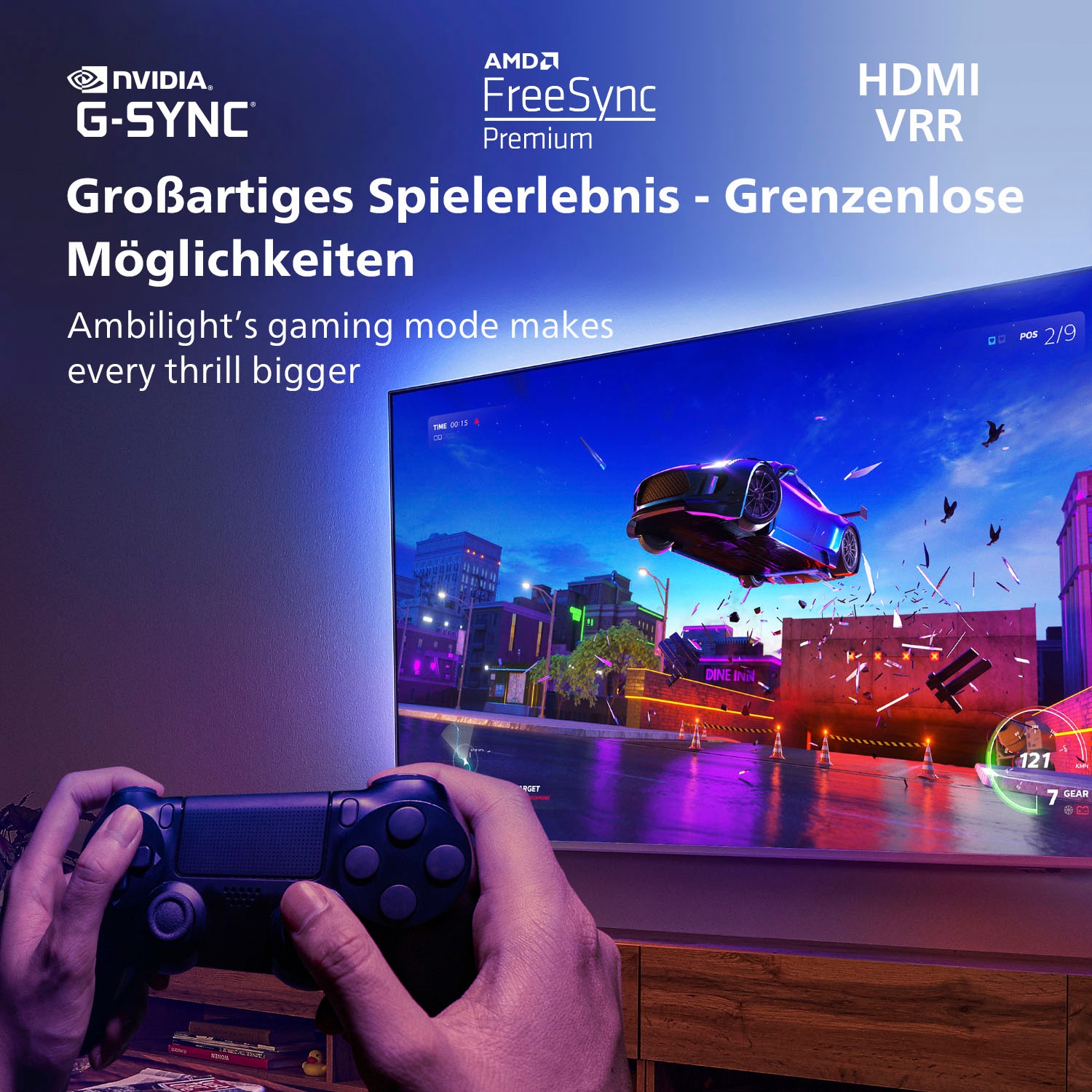 Philips OLED-Fernseher »48OLED807/12«, 4K Ultra HD, Smart-TV-Android TV
