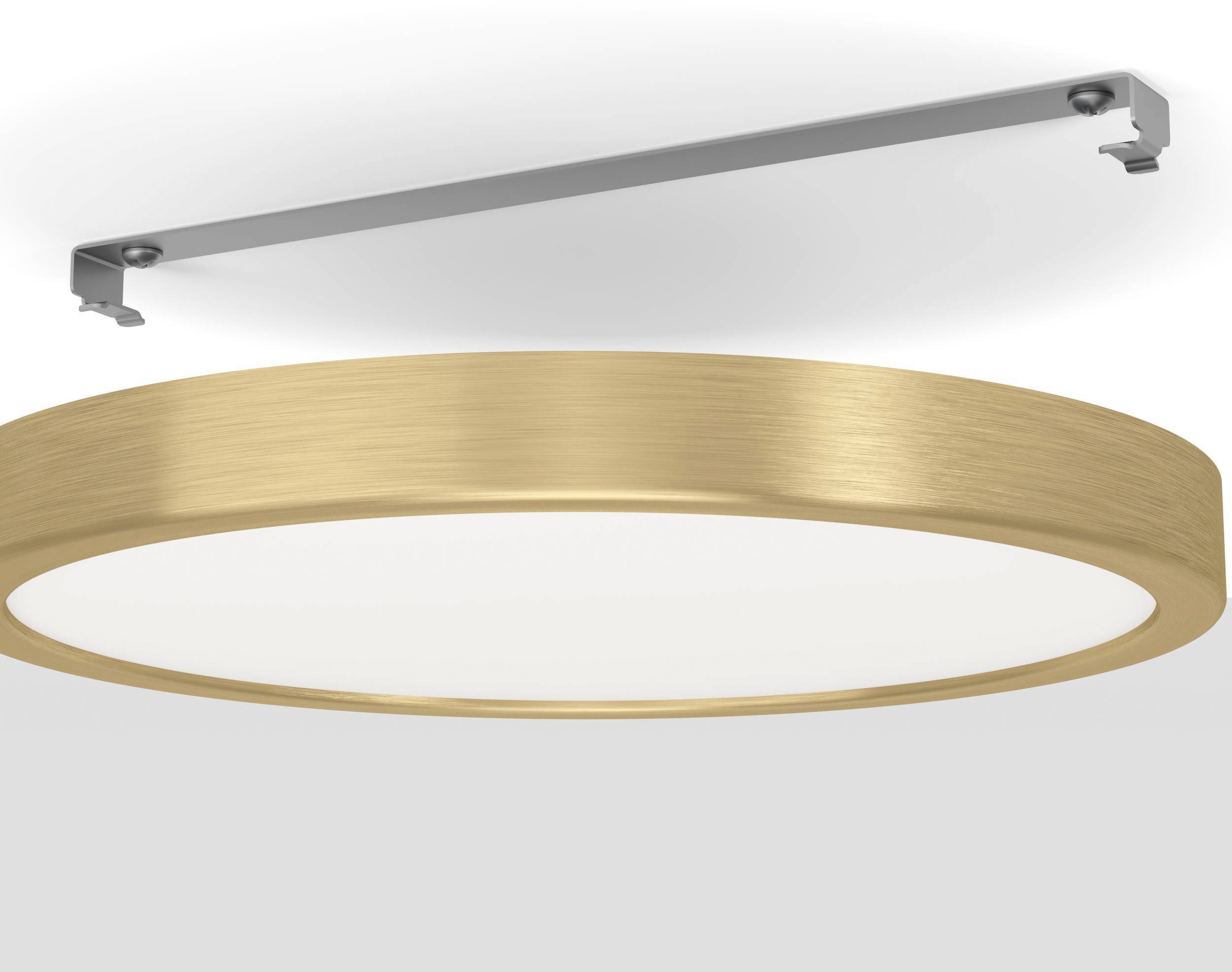 EGLO Deckenleuchte »FUEVA 5 Deckenlampe, messing, geringe Aufbauhöhe, 20 Watt, Rund«, Leuchtmittel LED-Modul | LED fest integriert, Aufbauleuchte, Badezimmer, Bad-Deckenlampe, modern, 28,5x2,8cm