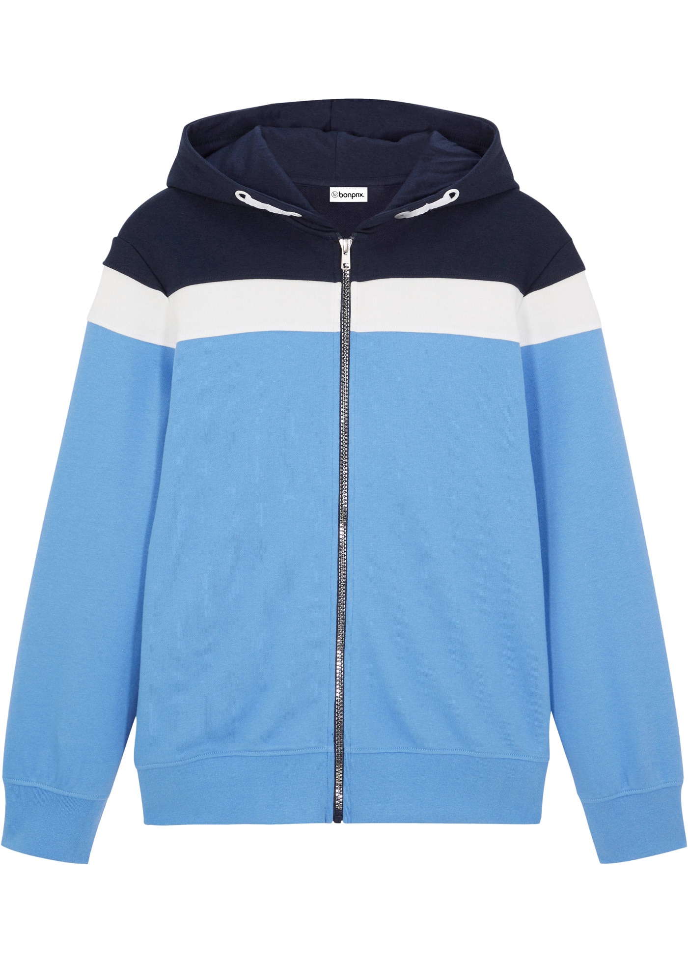bonprix Kapuzensweatjacke mit Kapuze, für Frühling und Sommer, Langarm