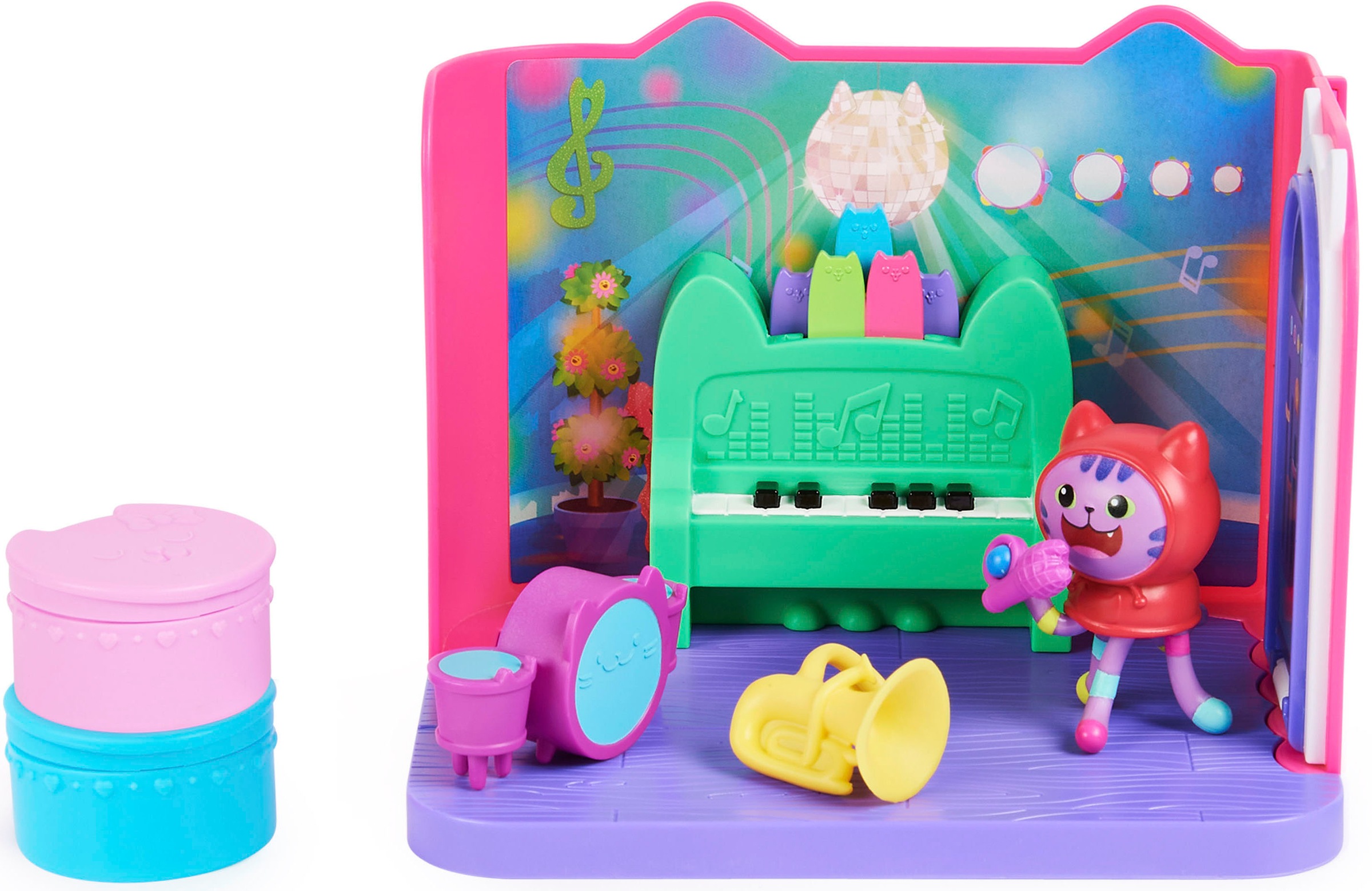 Spin Master Spielwelt »Gabby's Dollhouse – Deluxe Room – DJ Catnip's Musikzimmer«